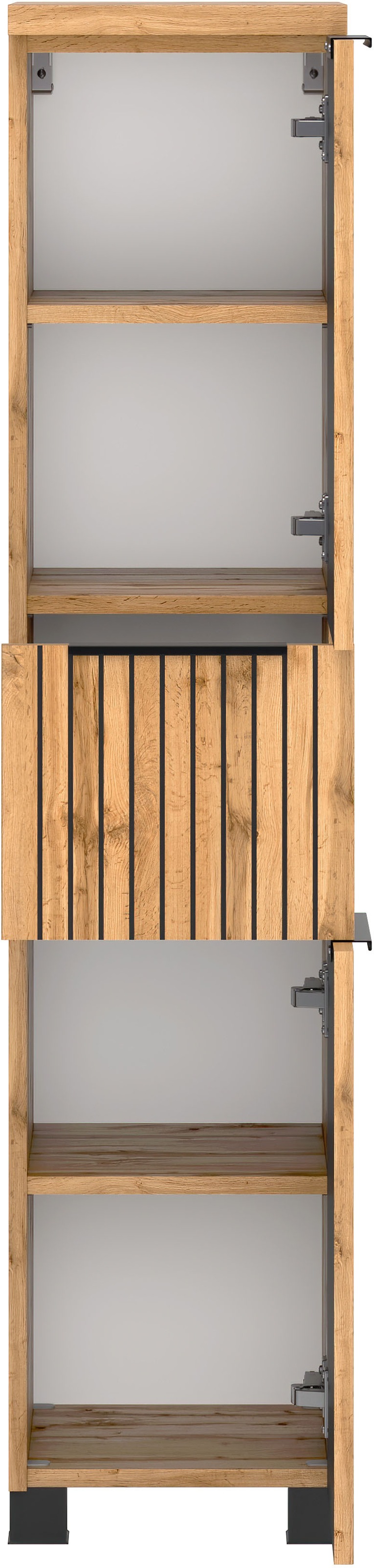 welltime Midischrank, Welltime, Breite 30 cm, reversibel, 2 Türen, 1 Auszug