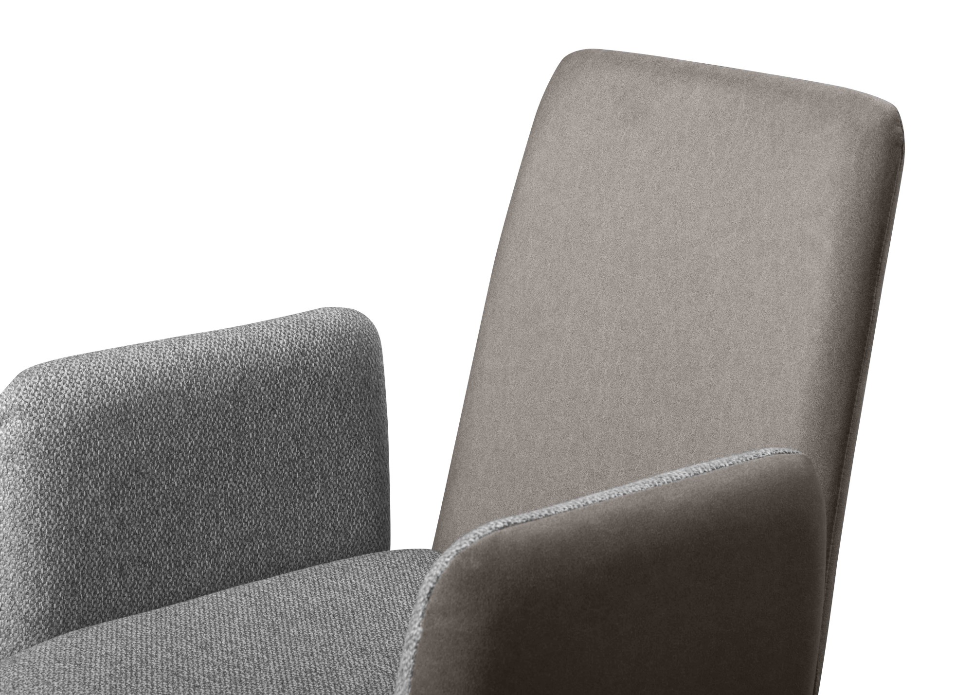 Home affaire Armlehnstuhl »Gabi Polsterstuhl, Esszimmerstuhl, Küchenstuhl, 4-Fußstuhl« () Gestell aus matt-schwarzem Flachmetall, stabil, 2-Stoff-Design