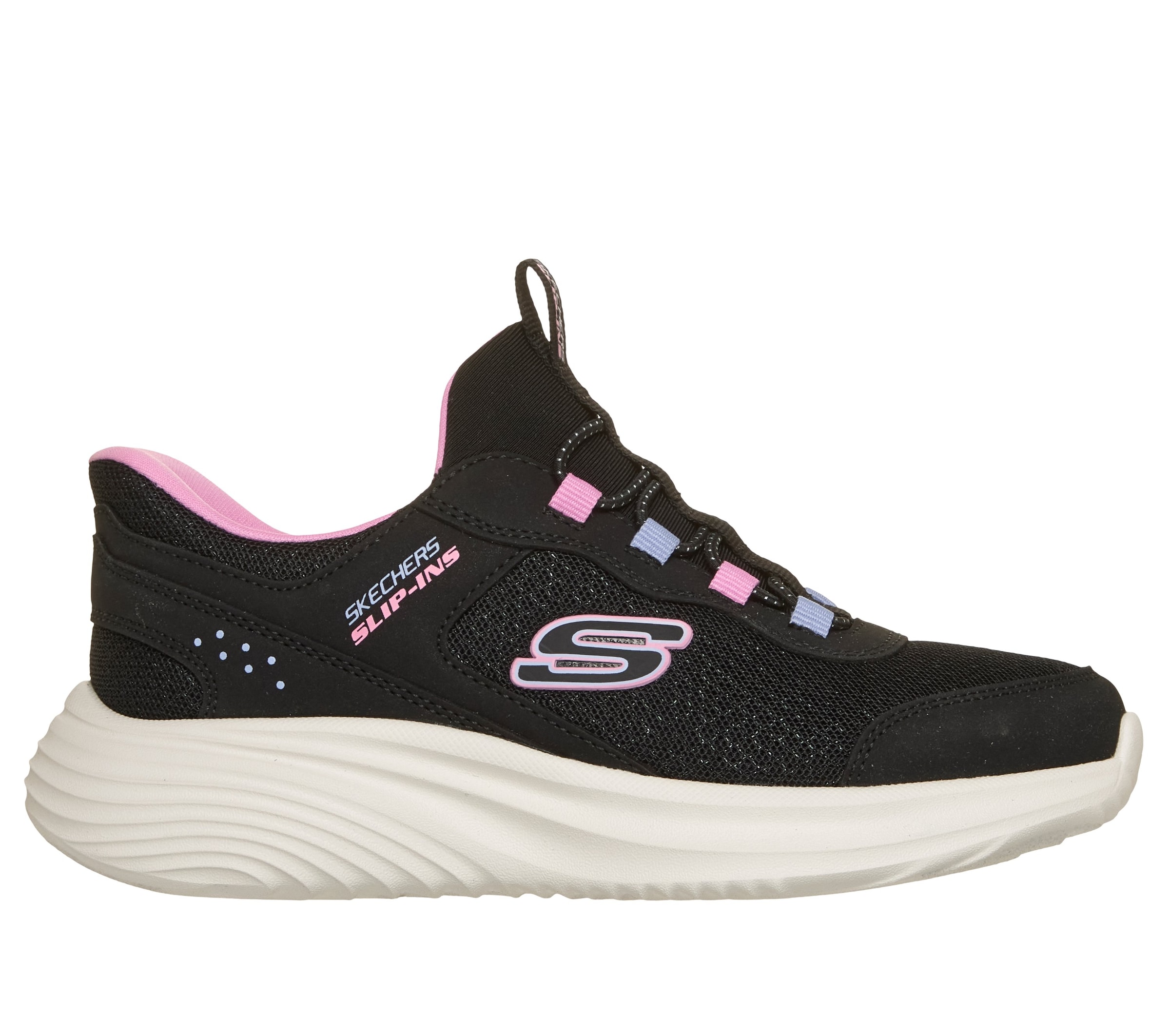 Skechers Slip-On Sneaker "BOUNDER PRO" mit Elastik-Schnürsenkeln, Größenschablone zum Download