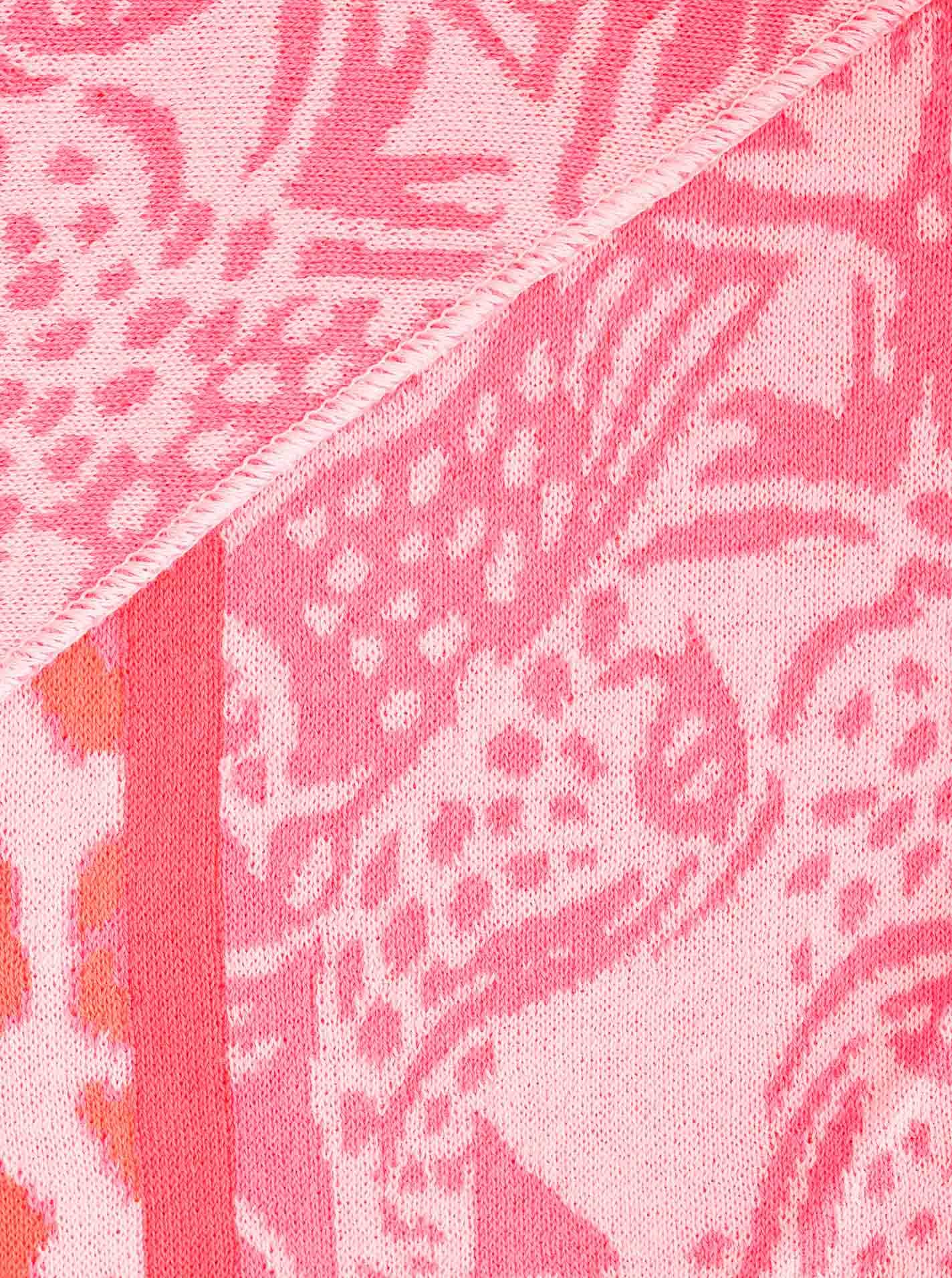 Zwillingsherz Dreieckstuch »"Angry Leo"« Leopardmuster, Strick, wärmend