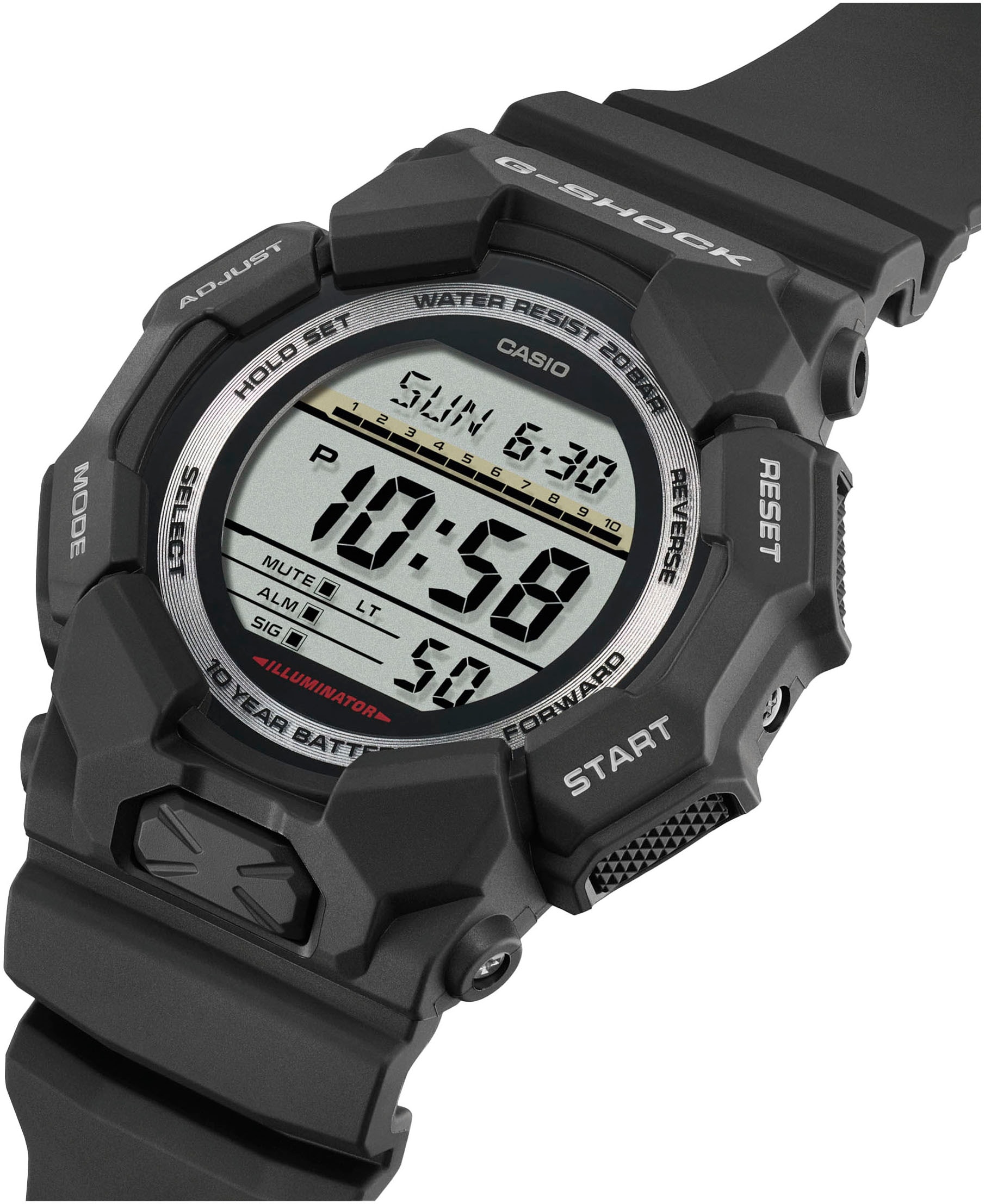 CASIO G-SHOCK Chronograph, Quarzuhr, Armbanduhr,Herrenuhr, digital, autom. Kalender, Resinarmband