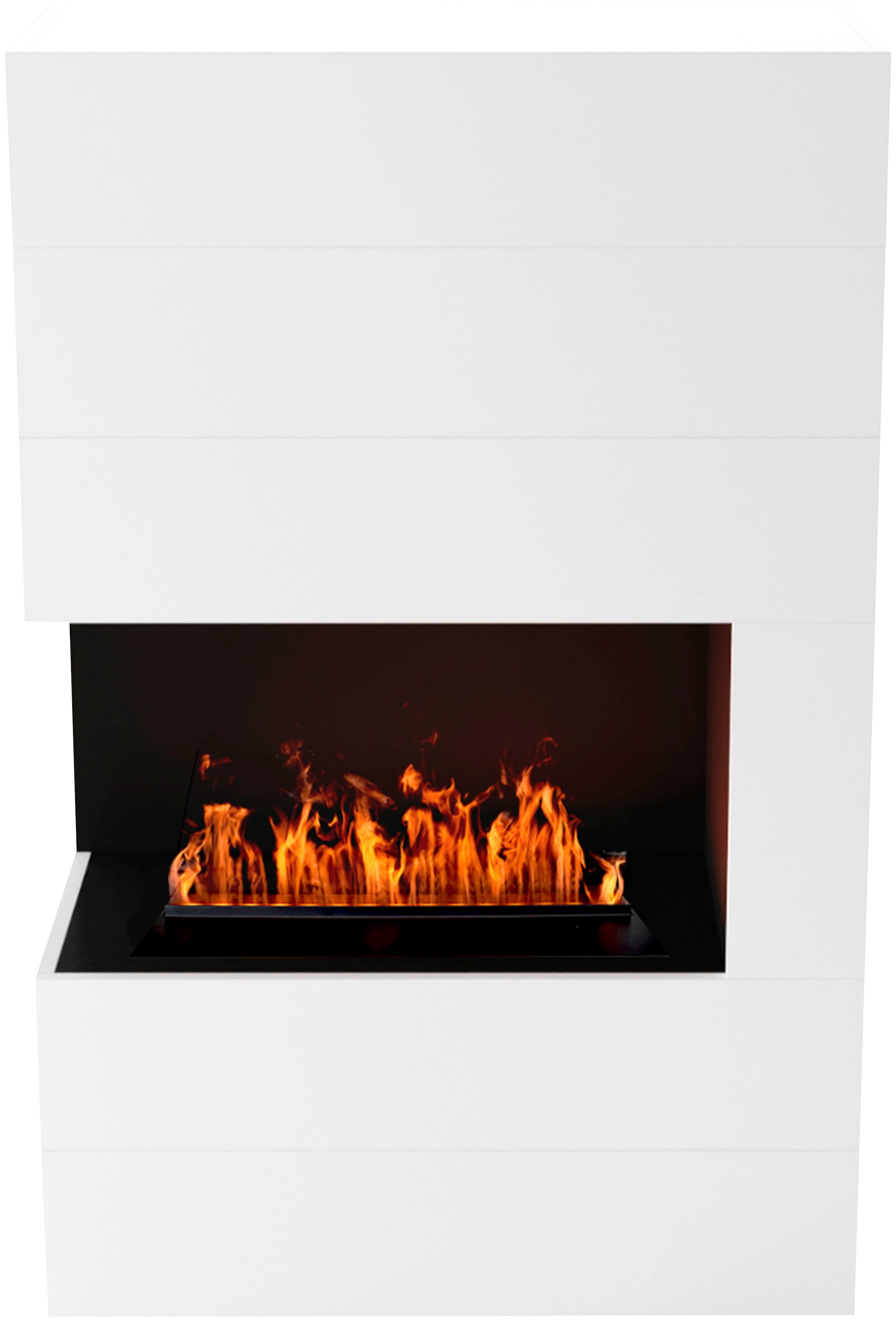 GLOW FIRE Elektrokamin »»Tucholsky, Iinks offen««, Wasserdampfkamin mit 3D Feuer mit integriertem Knistereffekt