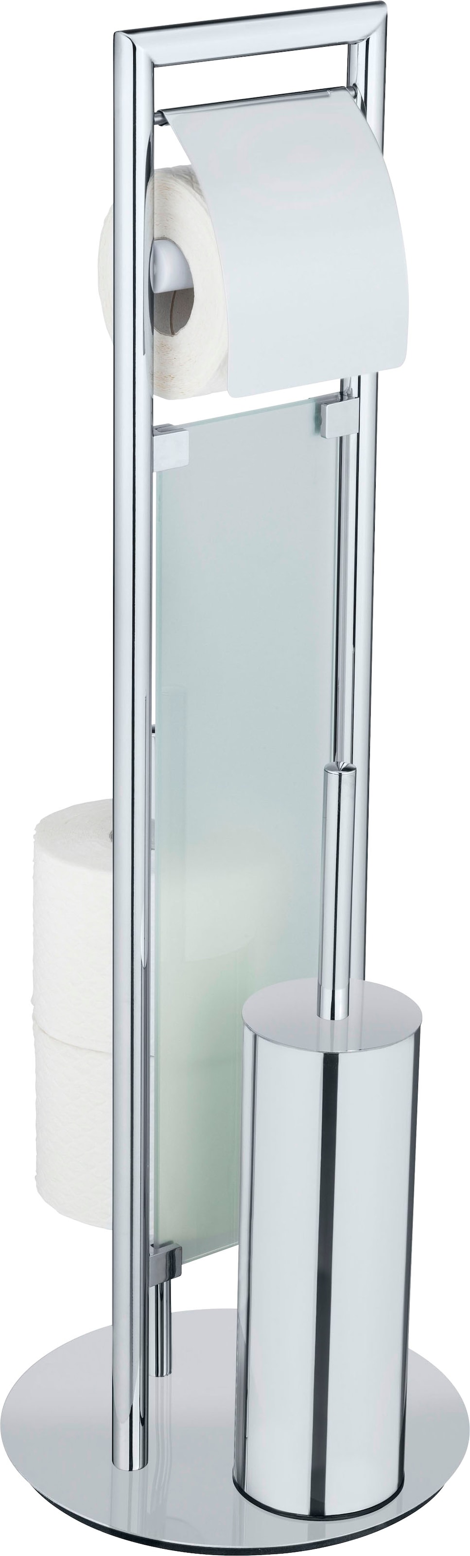 WENKO WC-Garnitur »Sulmona«, aus Edelstahl-Polypropylen, mit Silikon-Bürstenkopf