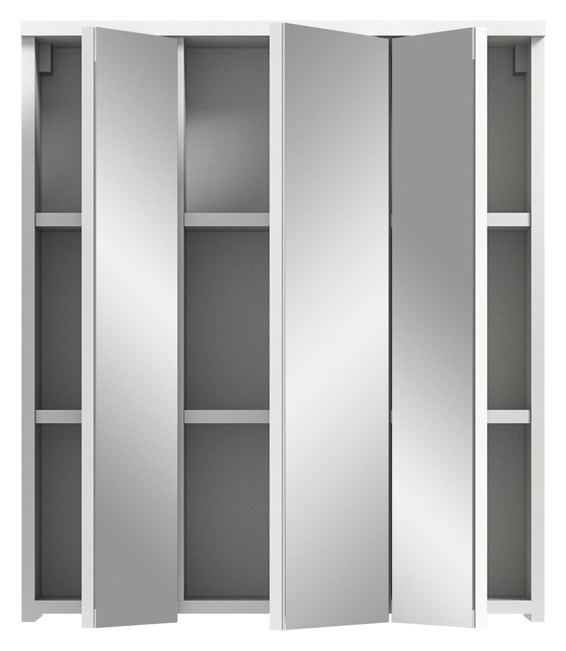 INOSIGN Spiegelschrank »CAPRI, Breite 63 cm, 3 Spiegeltüren mit Soft-Close-Funktion, 9 Fächer«, Badschrank, Schrank, Hängeschrank, Spiegel
