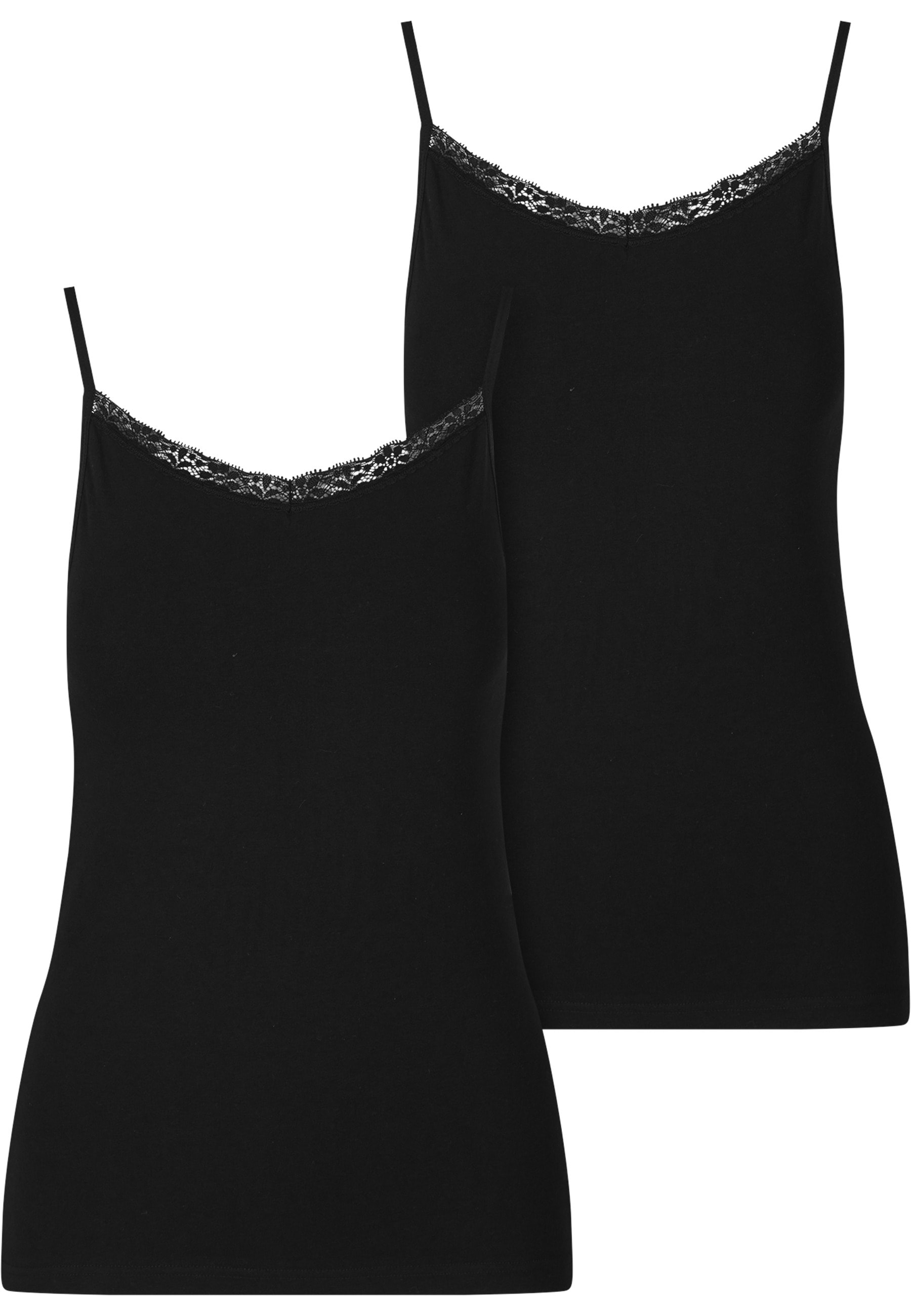 URBAN CLASSICS Muskelshirt "Urban Classics Ladies Basic Tank Top Cotton Lace 2-Pack" 1
