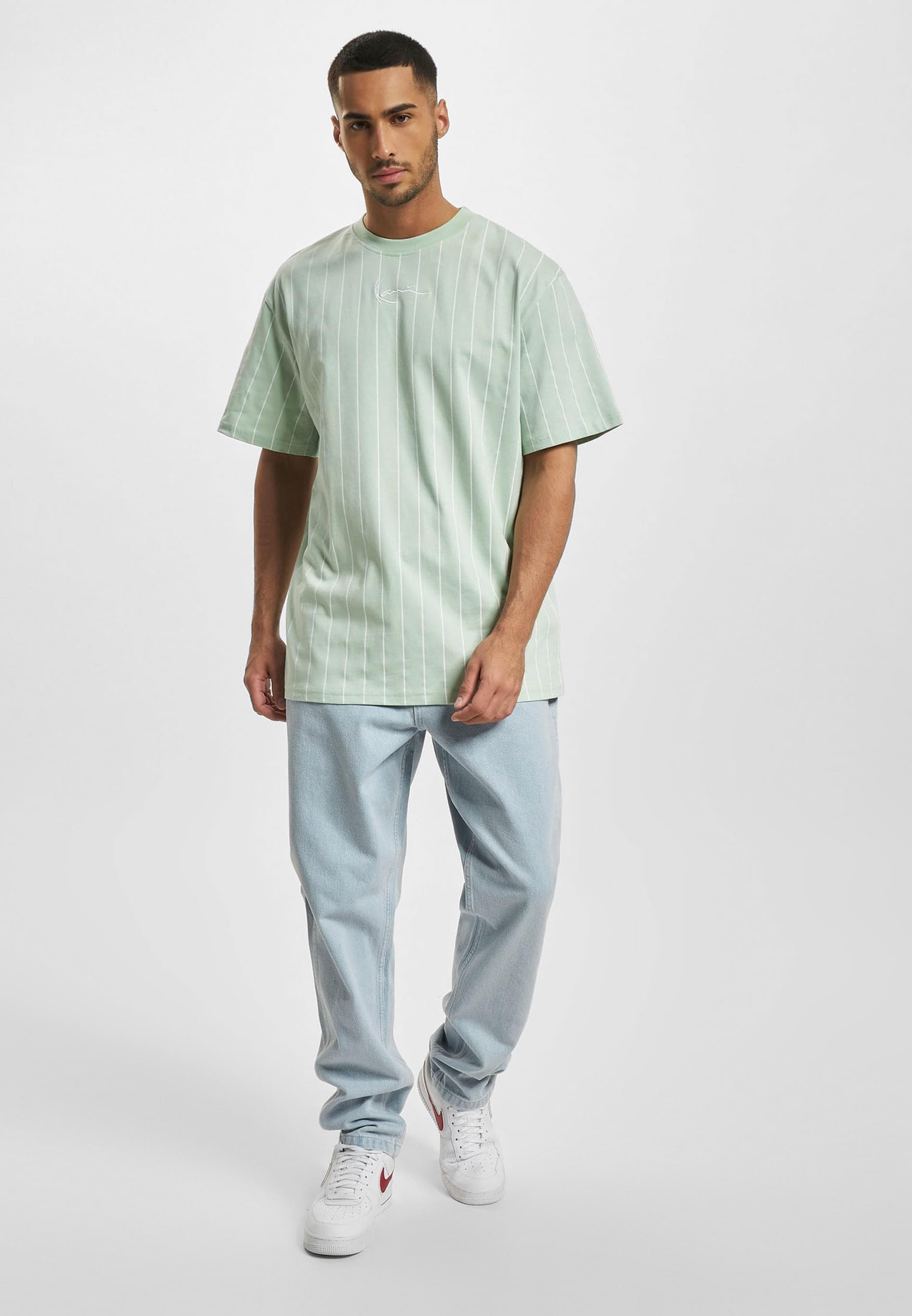 Karl Kani T-Shirt »Karl Kani Herren KM232-019-1 KK Small Signature Pinstripe Tee«, (1 tlg.)
