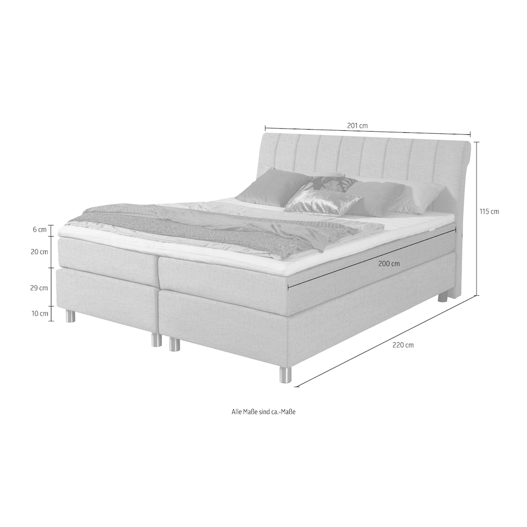 ADA trendline Boxspringbett »Elsa fix«