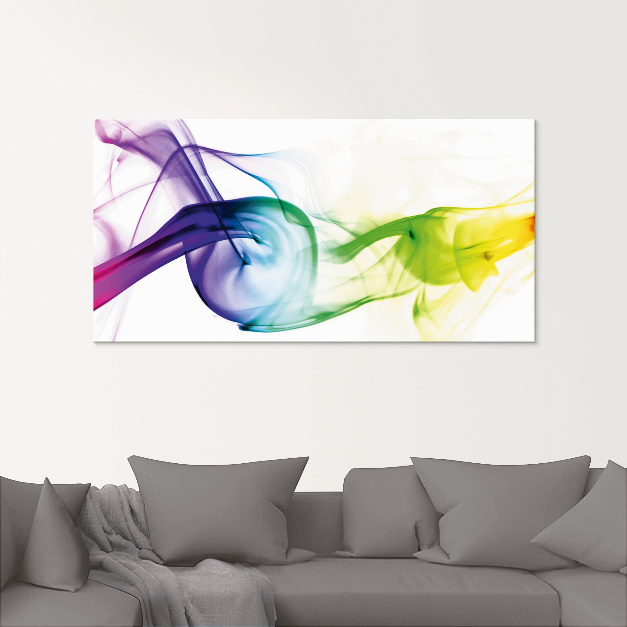 Artland Glasbild "Rauch - Abstrakt" Gegenstandslos 1 Stk. tlg. in verschied günstig online kaufen