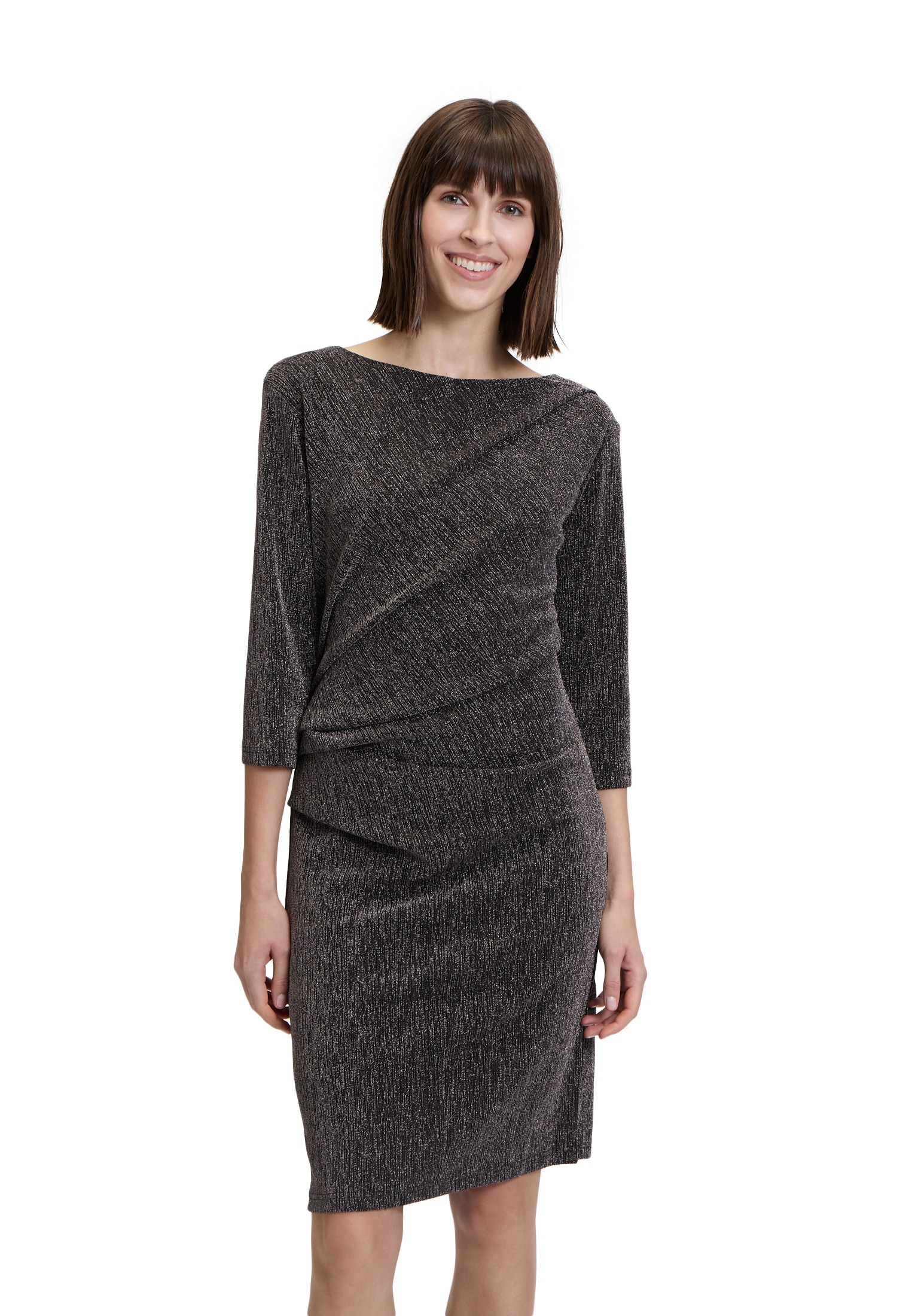 Betty&Co Jerseykleid "Betty & Co Damen Jerseykleid mit 3/4 Arm", Falten günstig online kaufen