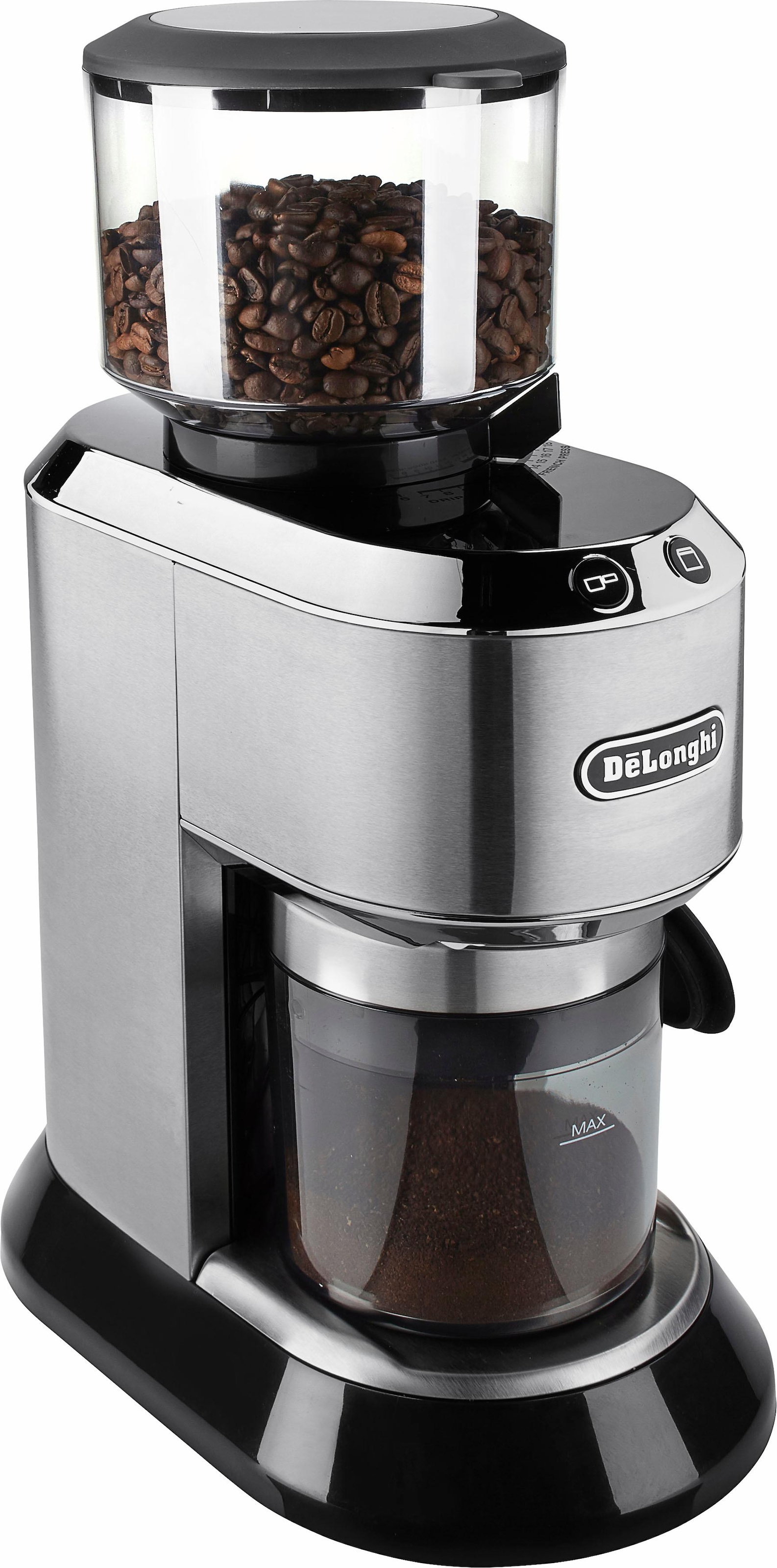 DeLonghi Kaffeemühle "Dedica KG520.M" 150 W Kegelmahlwerk 350 gBohnenbehält günstig online kaufen