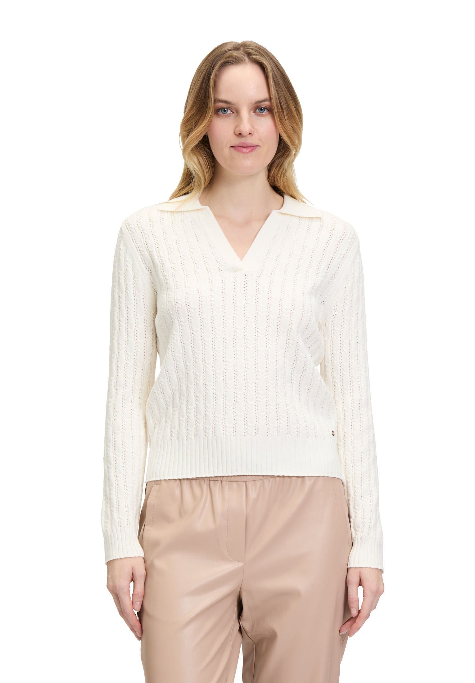 Betty&Co Strickpullover "Betty & Co Damen Strickpullover mit Kragen", (1 tl günstig online kaufen