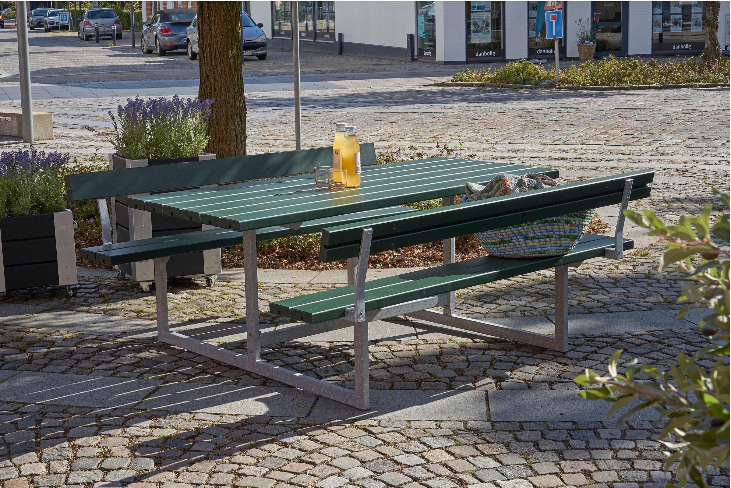 PLUS Garten-Essgruppe »»Basic« Kombimöbel mit 2 Rückenlehnen« 1 Stk. tlg. 177x184x75/45 cm