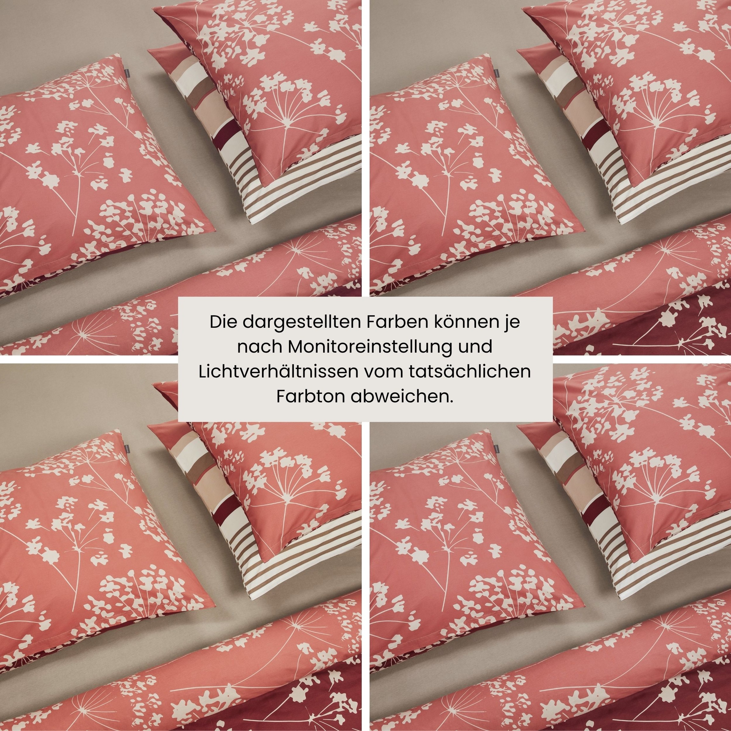 Schiesser Wendebettwäsche »Alyssa aus weicher Baumwolle mit feinen Blüten bedruckt« 2 Stk. OEKO-TEX® MADE IN GREEN
