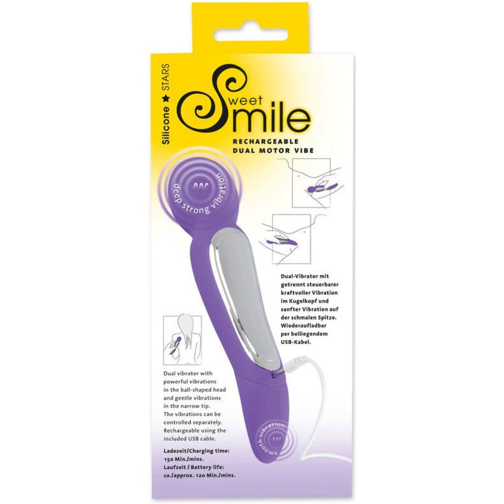 Smile Wand Massager »Rechargeable Dual Motor Vibe«