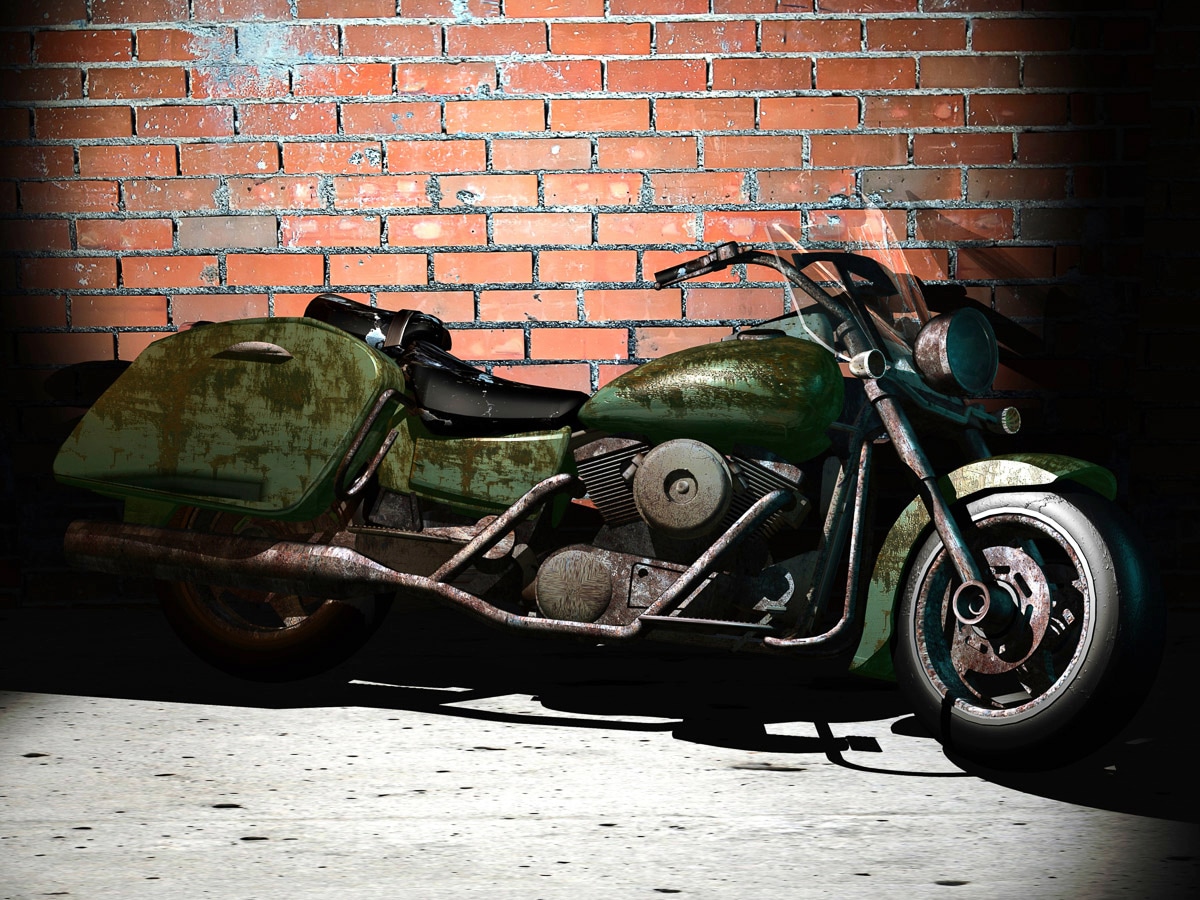 Papermoon Fototapete "Motorrad"