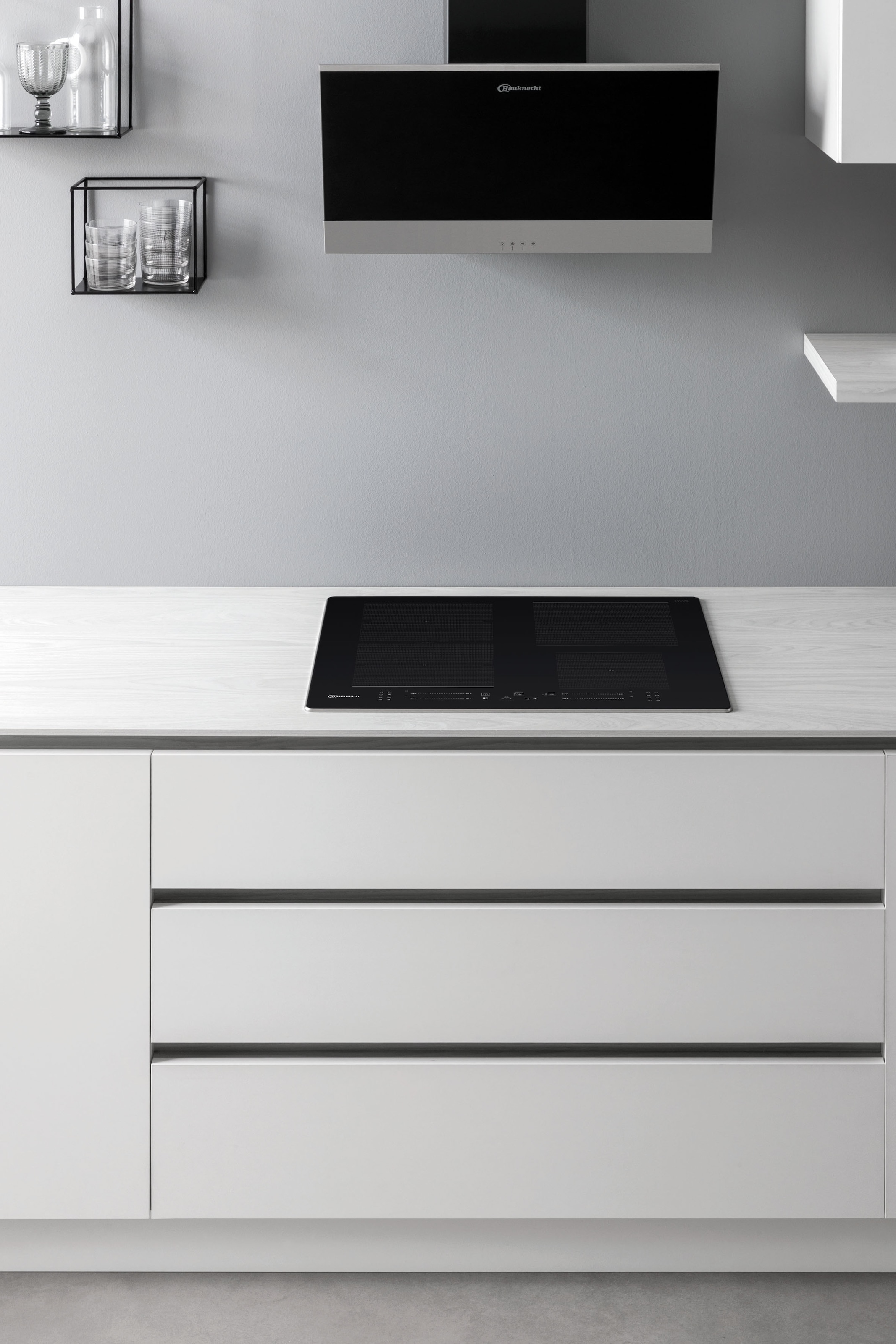 BAUKNECHT Backofen-Set »BIK7 CHC8TS PT«, mit 3-fach-Teleskopauszug, (Set), APP STEUERBAR, HYDROLYSE