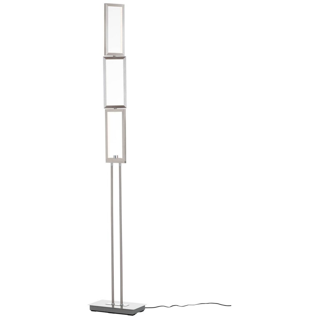 Wohnen Lampen & Leuchten Brilliant Leuchten Stehlampe »Tunar«, LED-Modul, 1 St., Warmweiß, LED Stehlampe 3flg alu Wohnen Lampen & Leuchten Brilliant Leuchten Stehlampe »Tunar«, LED-Modul, 1 St., Warmweiß, LED Stehlampe 3flg alu