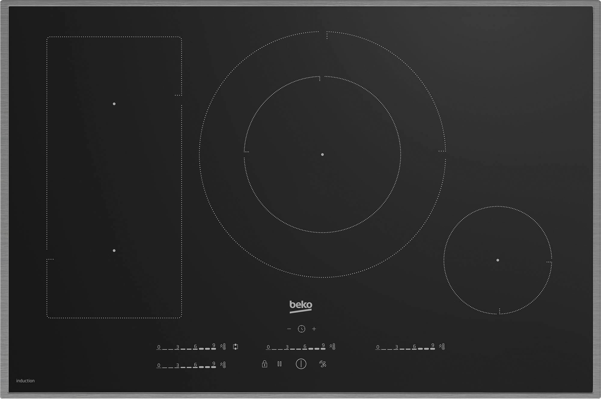 BEKO Induktions-Kochfeld "HII 84700 UFTX" Schnelle Induktionstechnologie für punktgenaues Kochen