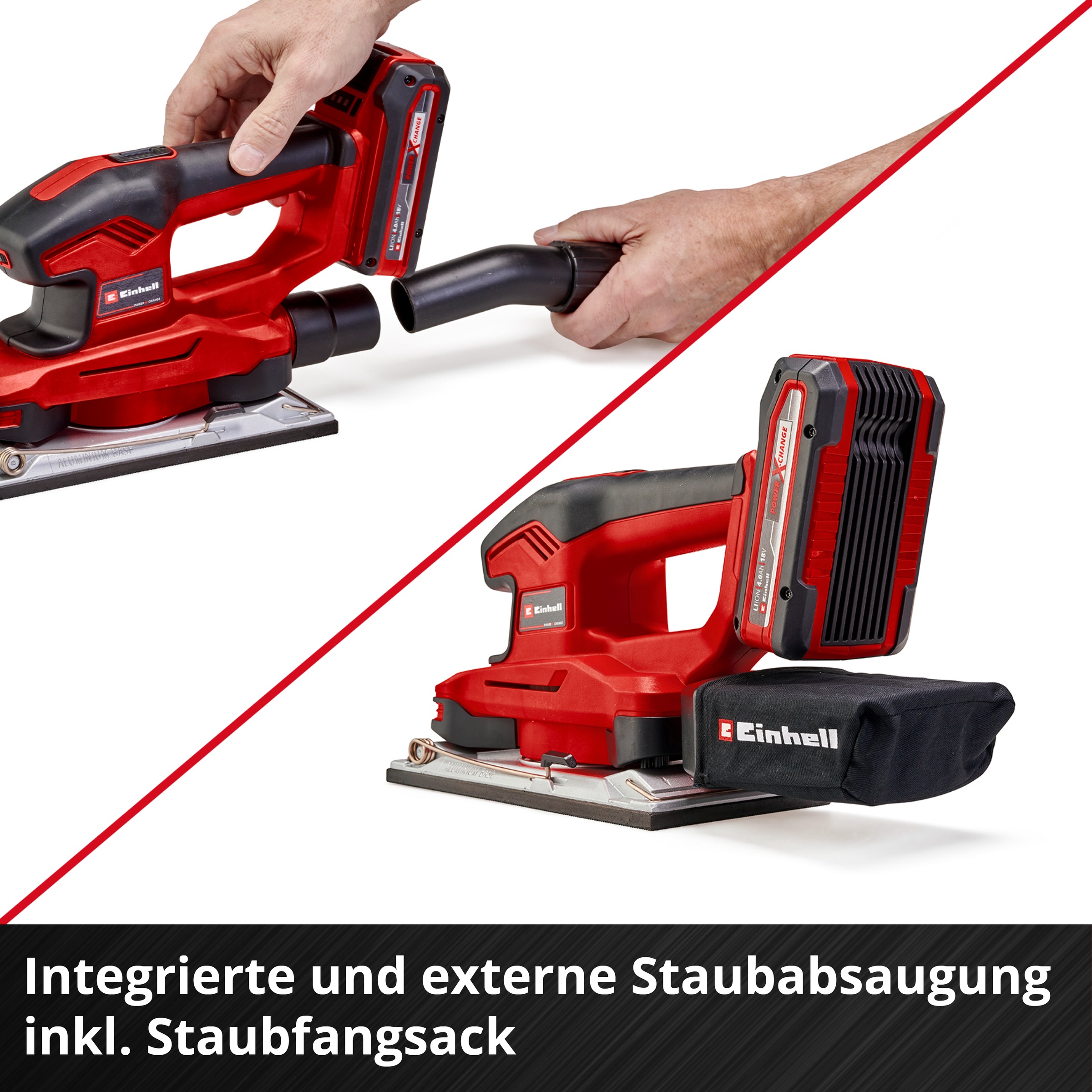 Einhell Schwingschleifer »TE-OS 18/230 Li Solo, Akku«, (2 tlg.), ohne Akku und Ladegerät