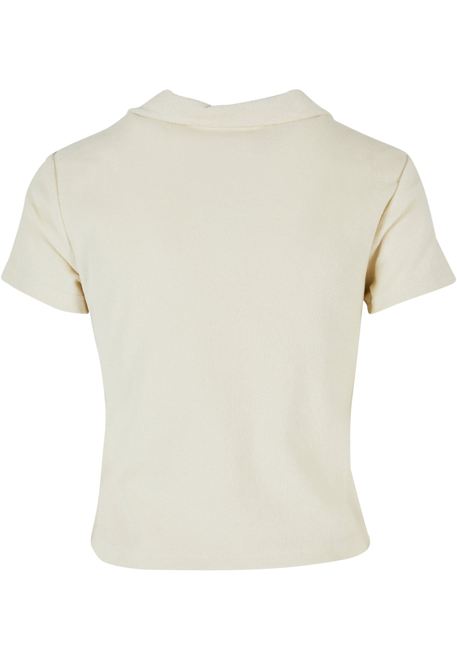 URBAN CLASSICS Kurzarmshirt »Urban Classics Damen Ladies Towel Polo Tee«, (1 tlg.)