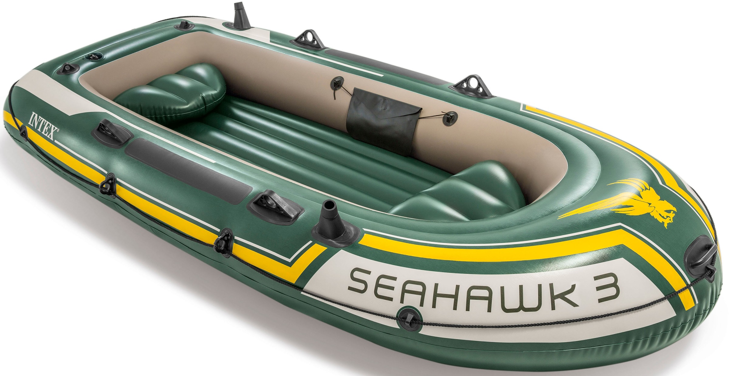 Intex Schlauchboot »Seahawk 3«, (Set, mit 2 Paddeln und Luftpumpe)