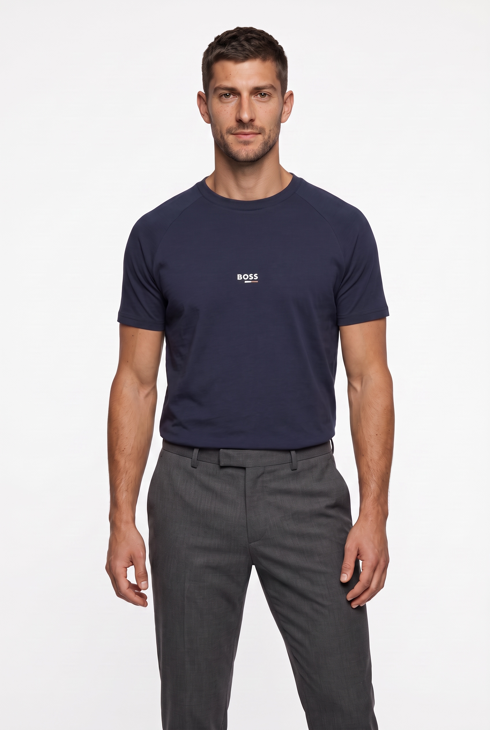 BOSS T-Shirt "T-Shirt RN Slim Fit" mit UV Schutz (SPF 50+)