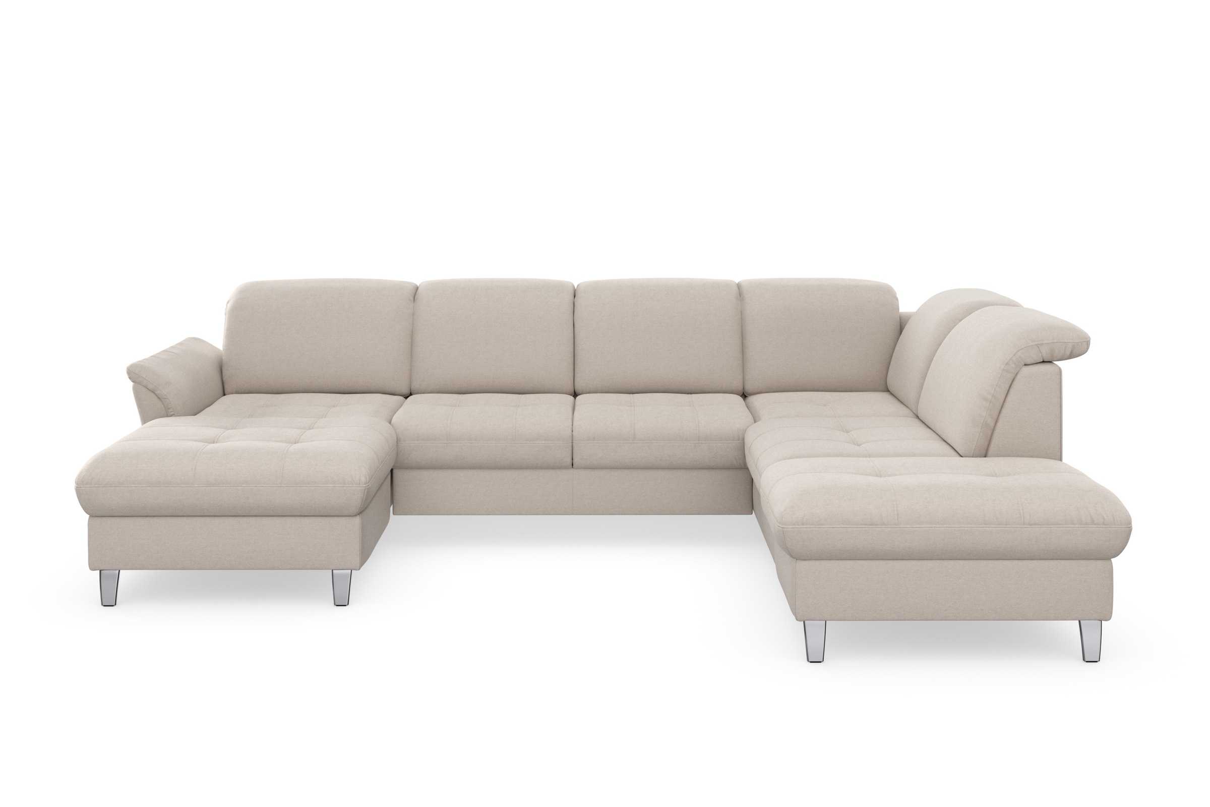 sit&more Wohnlandschaft »Maggiore U-Form« wahlweise mit Kopfteilverstellung, Bettfunktion und Stauraum