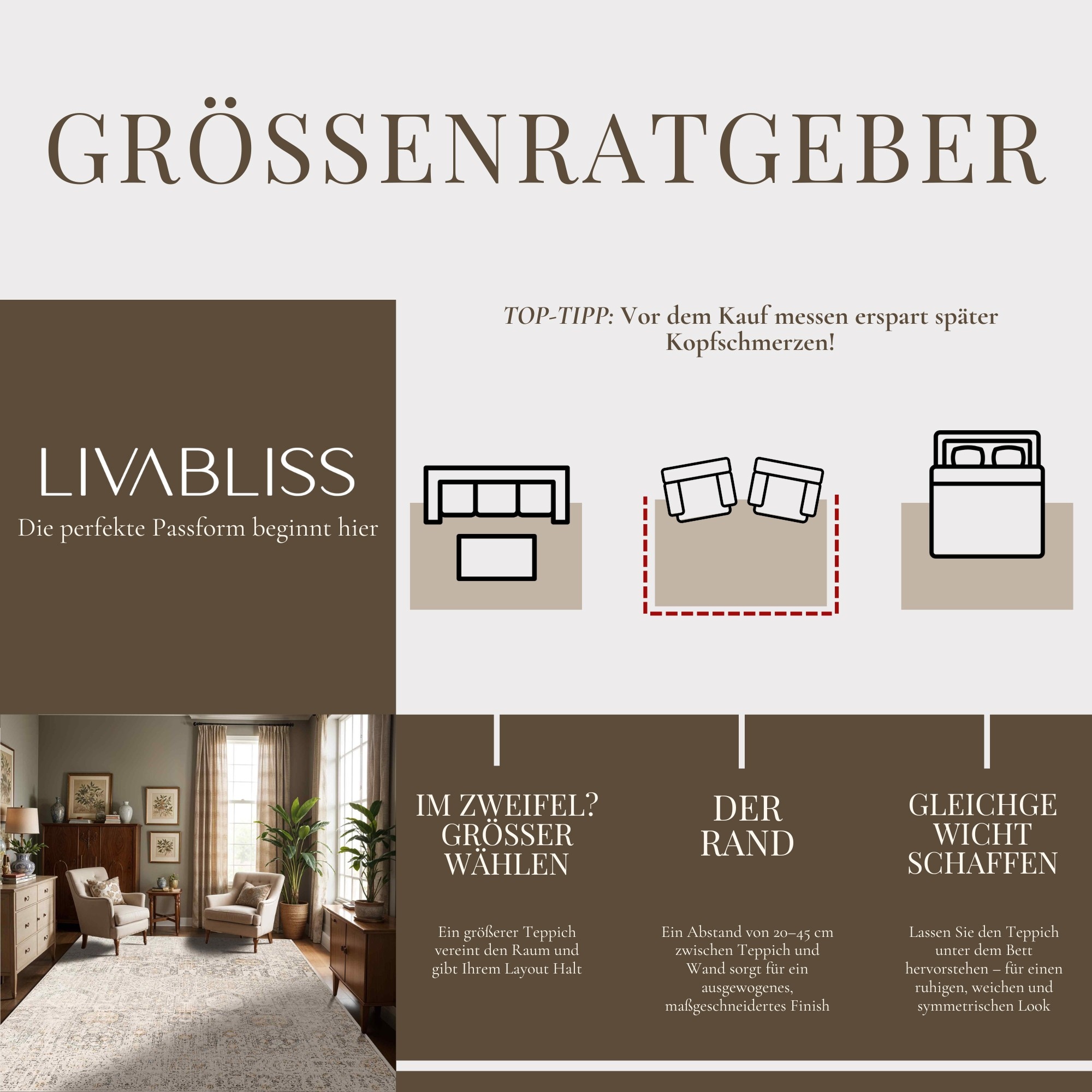 Livabliss Teppich »Davina« rechteckig 7,87 mm Höhe Exklusiver Designer-Teppich