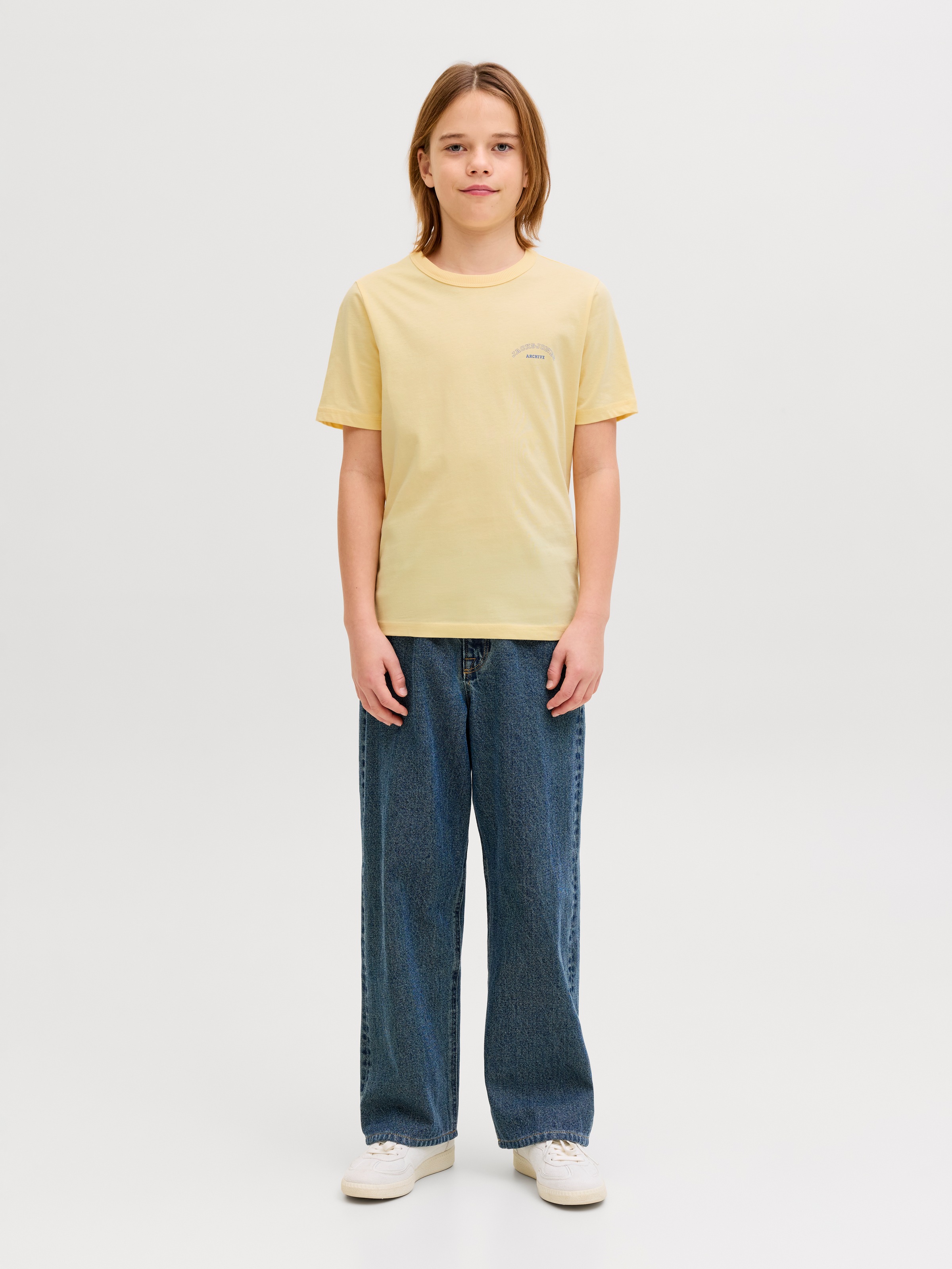 Jack & Jones Junior T-Shirt »JJCOLLEGE LOGO TEE SS CREW NECK JNR« mit Logoprint
