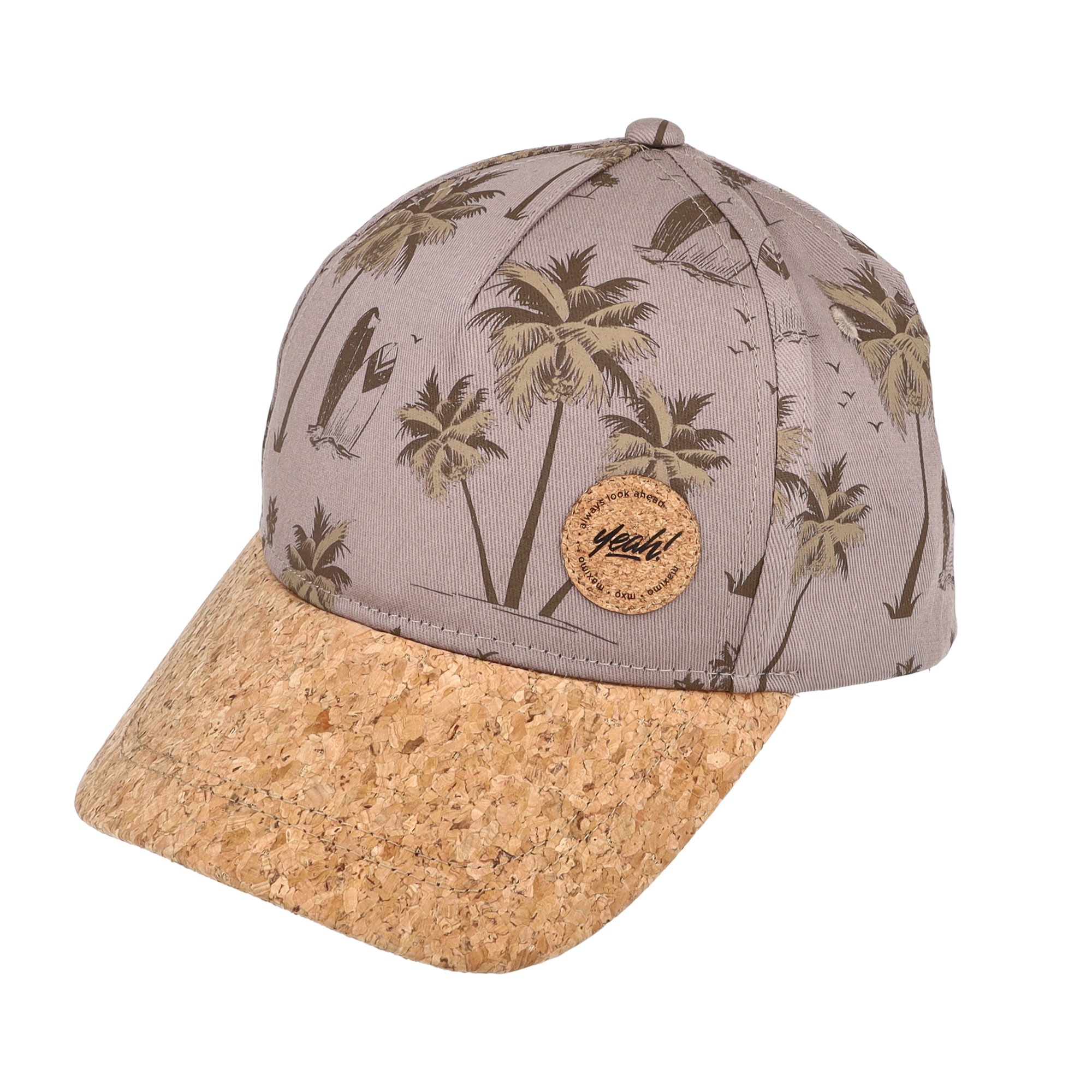 Baseball Cap MAXIMO, Jungen, Gr. 55/57, braun, Canvas, Obermaterial: 100% Baumwolle, Caps, Frontprint, Größenverstellbar