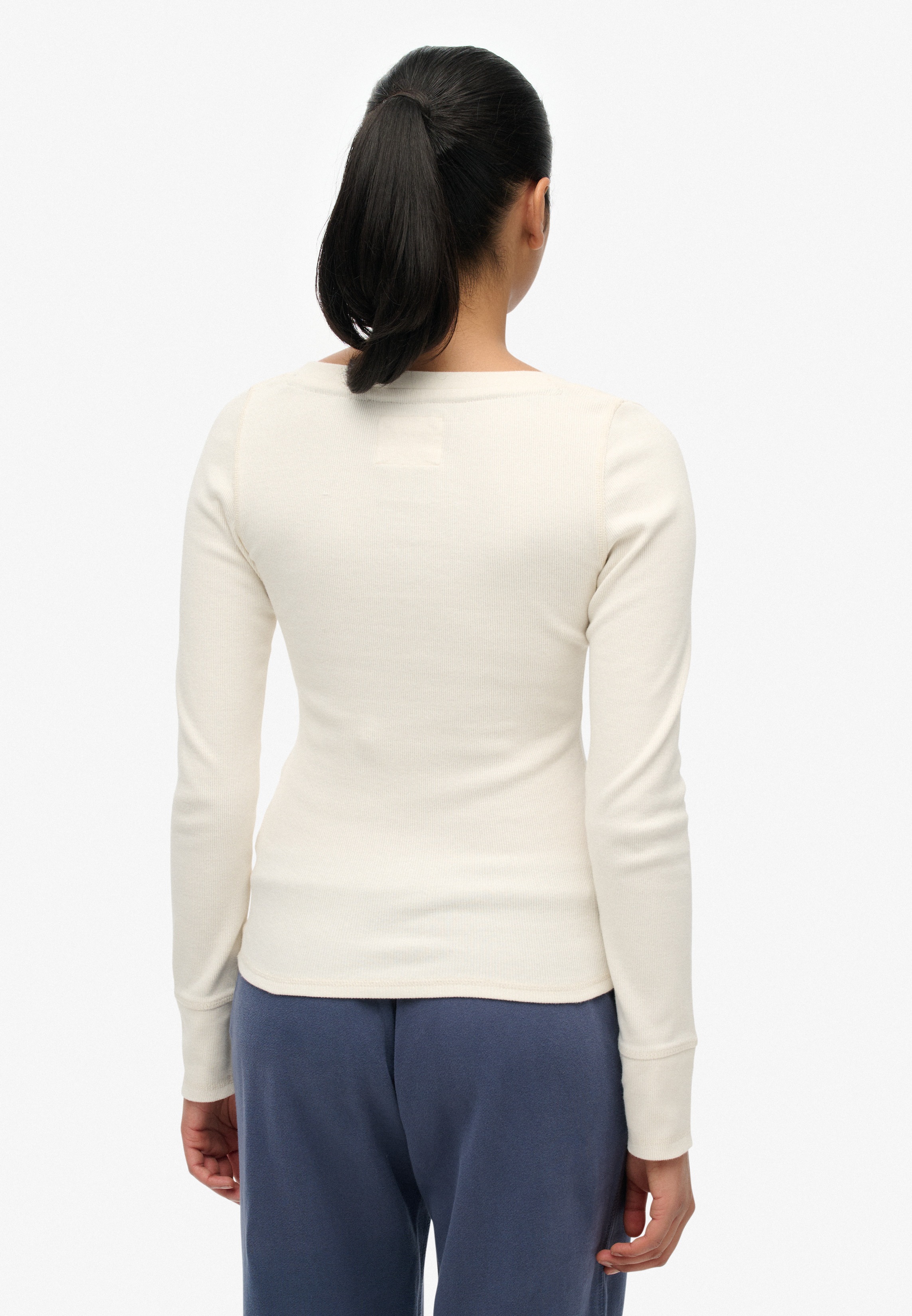 Thumbnail - Superdry Langarmshirt "ATHLETIC BUTTON DOWN LS TOP" im Henley-Stil