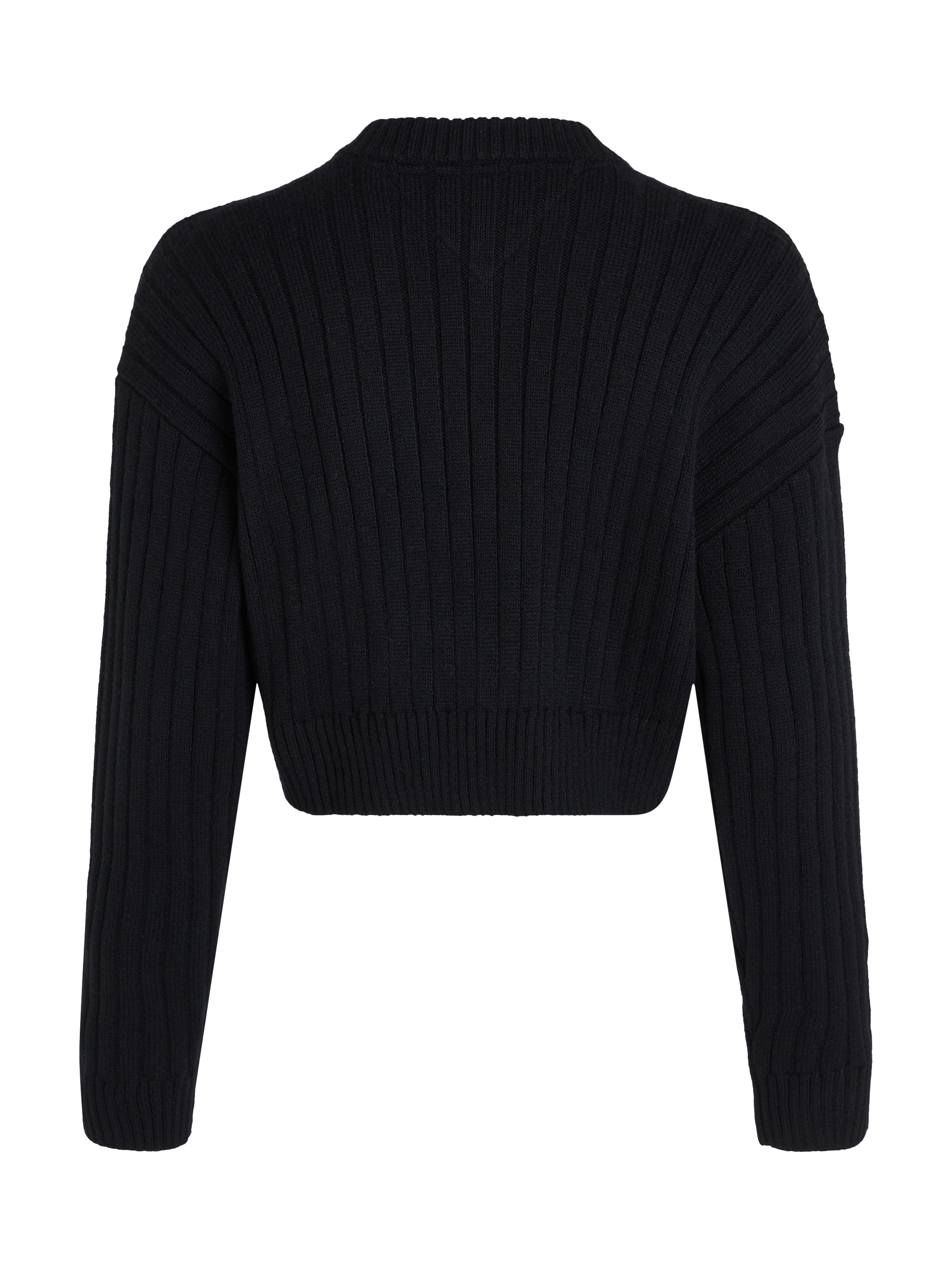 Tommy Jeans Curve V-Ausschnitt-Pullover »TJW VNCK CENTER FLAG SWEATER EXT« Große Größen