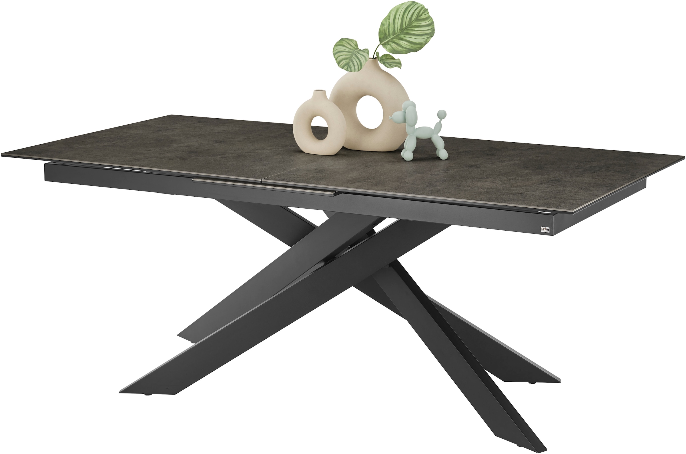 set one by Musterring Esstisch "Baltimore" Platte aus Glas-Keramik, auszieh günstig online kaufen