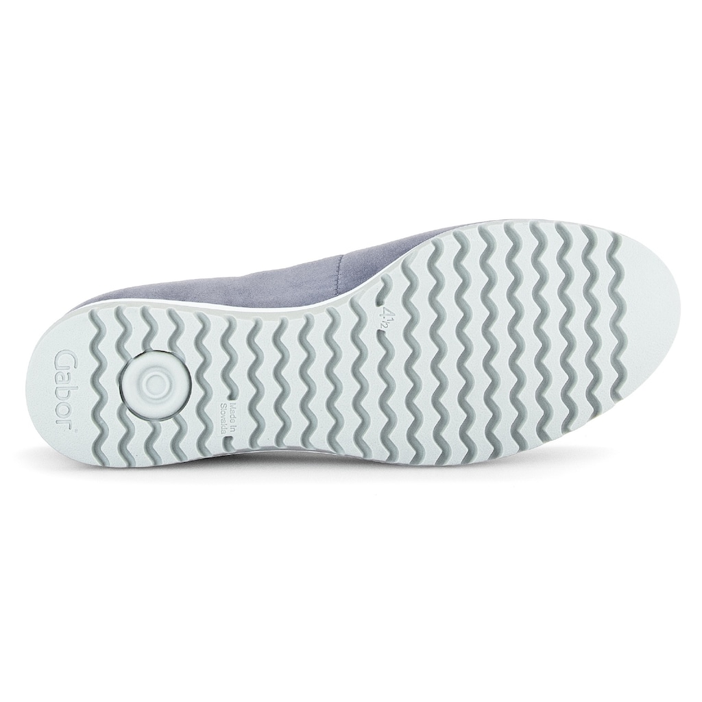 Gabor Ballerina »FLORENZ«, Slip-On Sneaker, Freizeitschuh in Schuhweite G (weit)