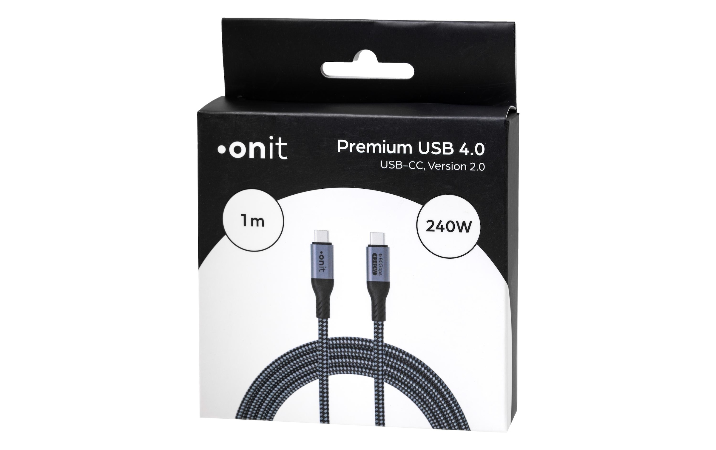 onit USB-Kabel »v2.0 Premium USB C - USB C 1 m« 100 cm