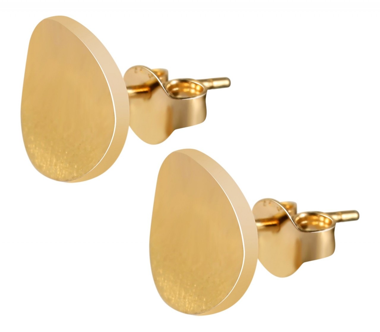 Adelia´s Paar Ohrhänger »Damen Ohrstecker aus mattem 925 Sterling Silber Ø 10 mm«