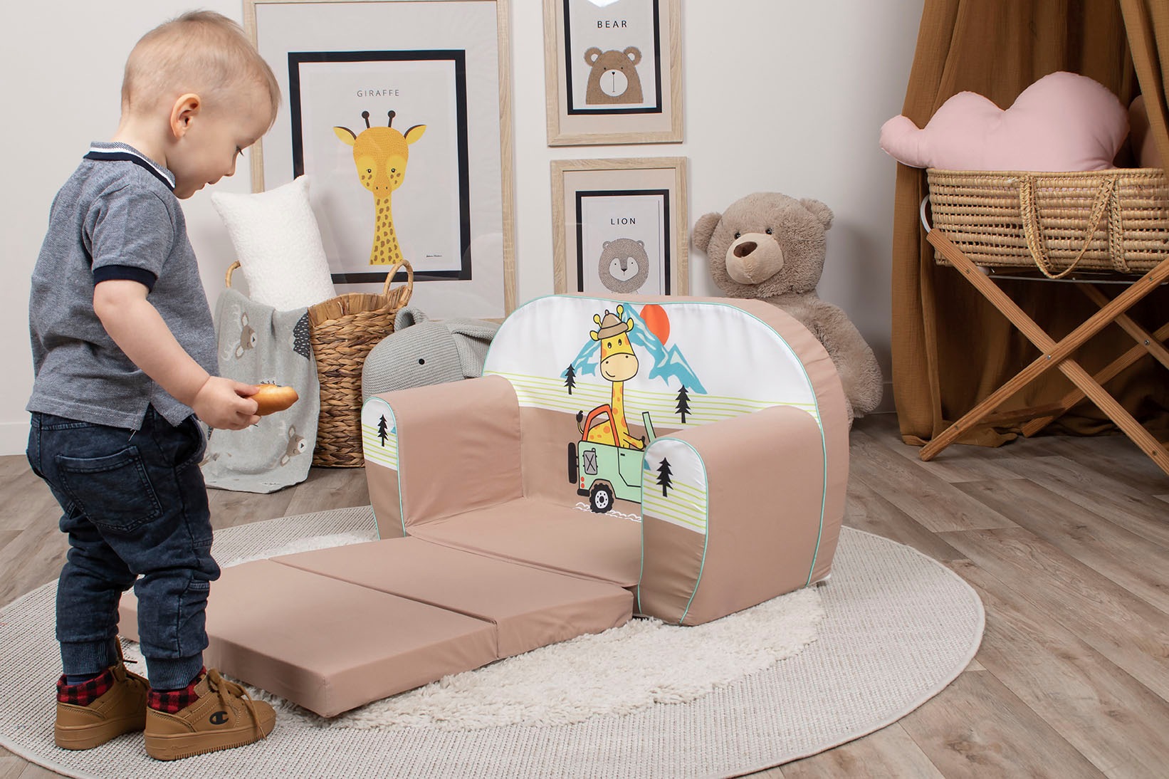 Knorrtoys® Sofa »Giraffe on Tour«, für Kinder; Made in Europe