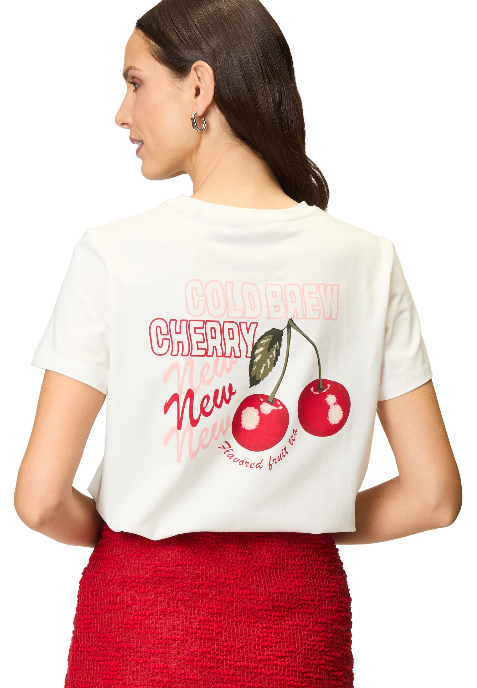 Zero Kurzarmshirt »zero Shirt mit Backprint«, (1 tlg.), weiteres Detail