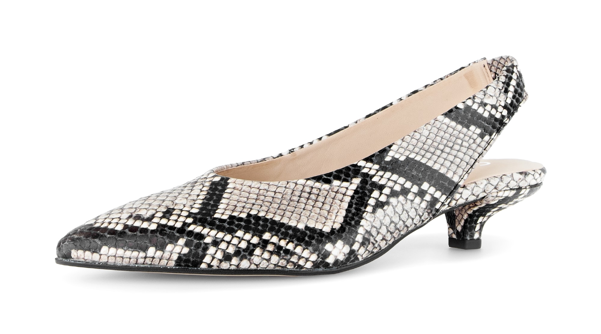 Gabor Slingpumps Trichterabsatz, Businesschuh, Festtagsschuh in Snake-Optik günstig online kaufen