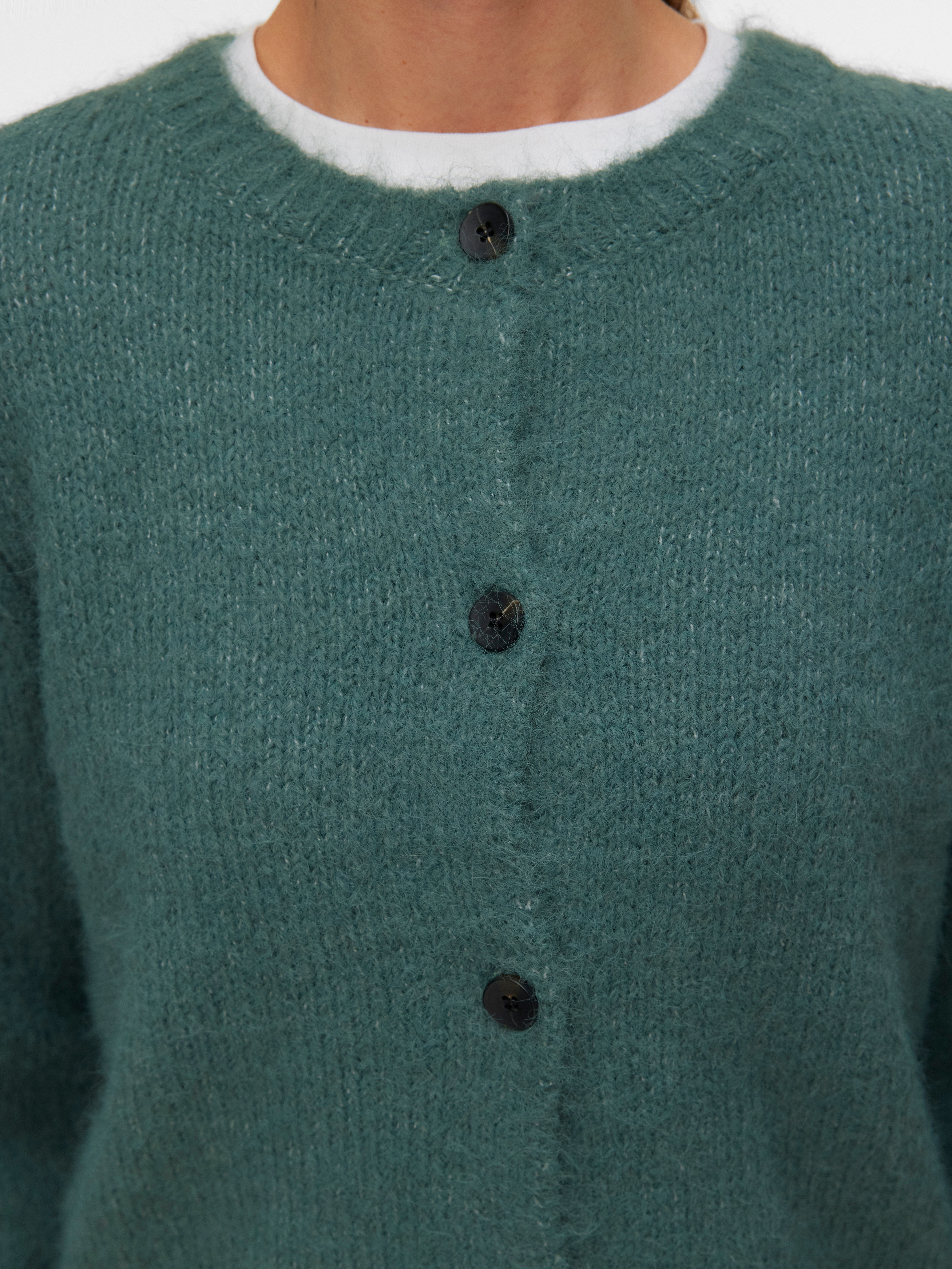 Thumbnail - Vero Moda Strickjacke "VMNOVAH LS O-NECK BUTTON CARDI GA NOOS"