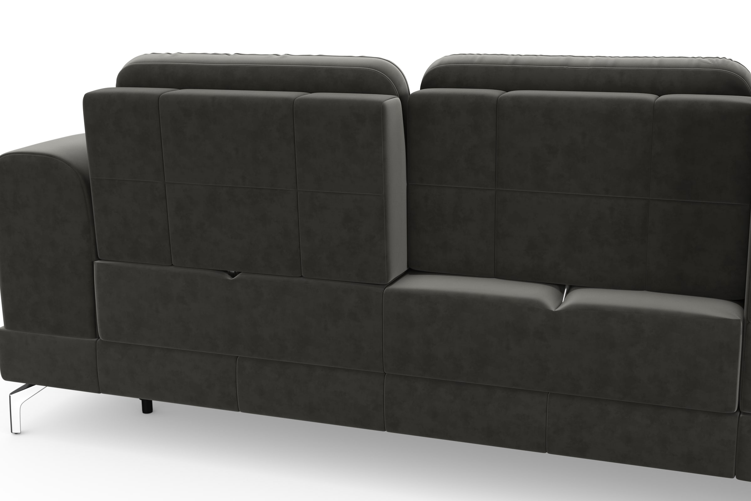 sit&more Ecksofa »Bendigo L-Form«, inklusive Sitztiefenverstellung, Bodenfreiheit 12 cm, in 2 Fußfarben