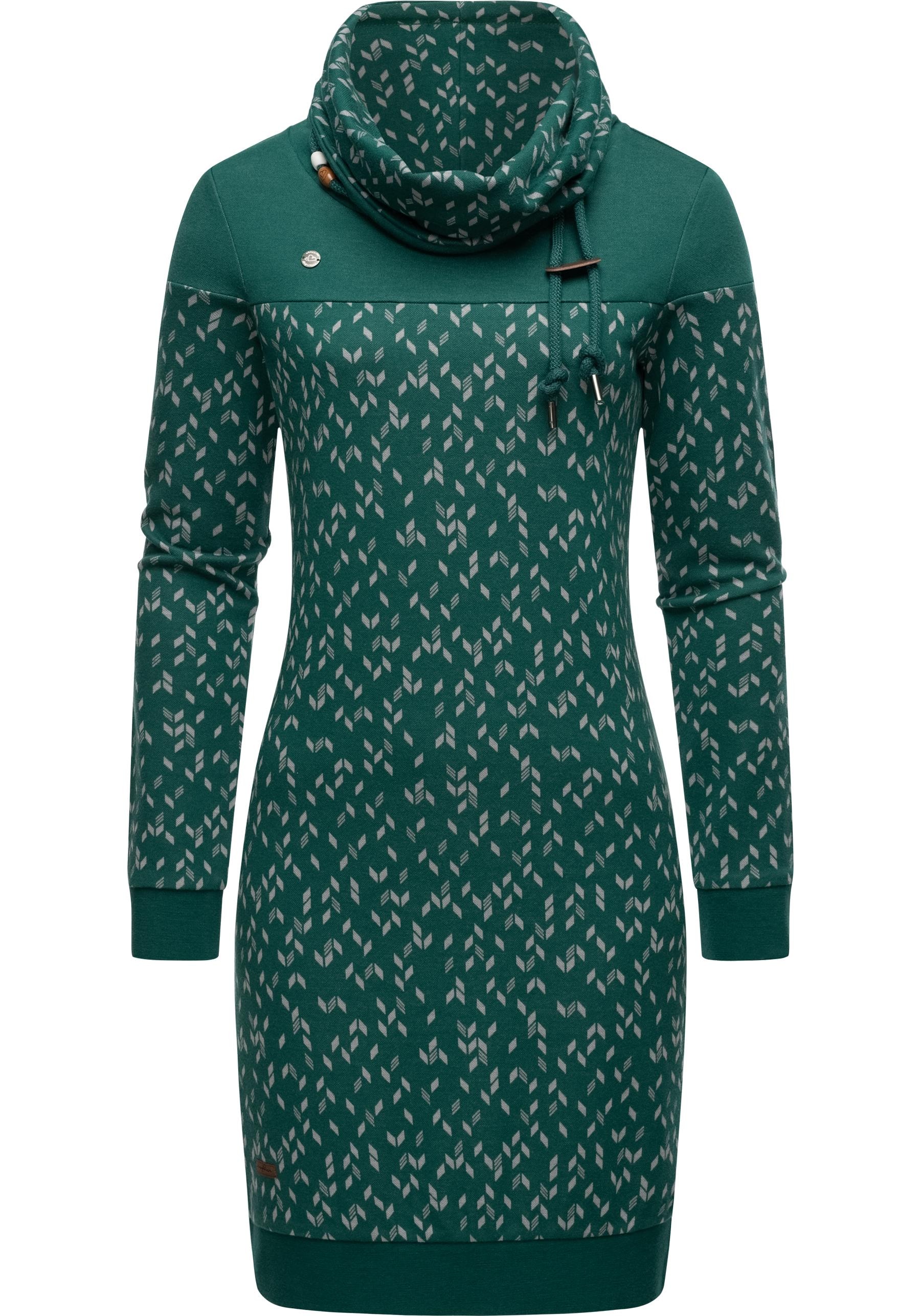 Ragwear Sweatkleid "Chloe Dress" Ohne Taschen stylisches Langarmkleid mit E günstig online kaufen