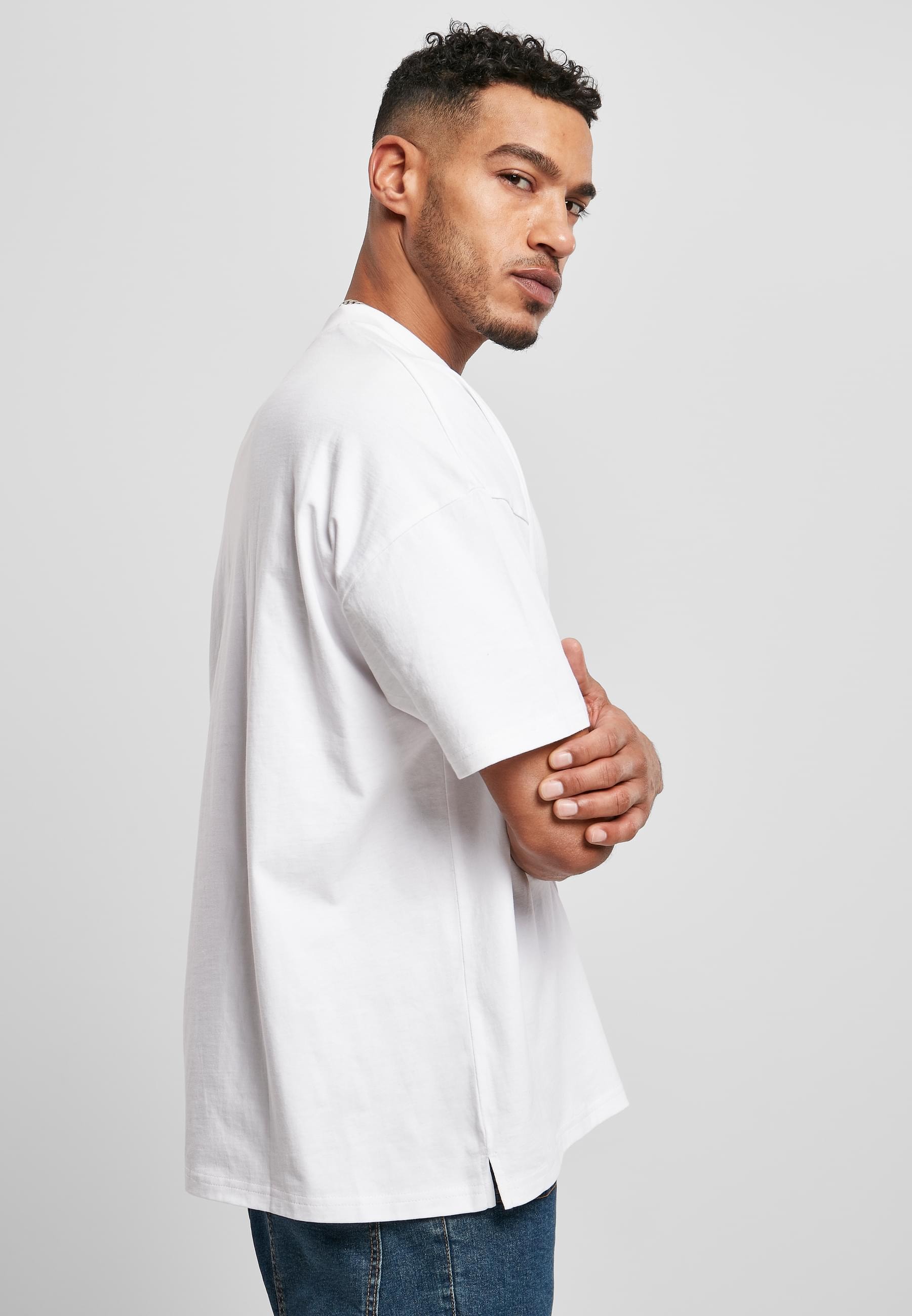URBAN CLASSICS T-Shirt »Urban Classics Herren Oversized Mock Neck Tee« 1 Stk.