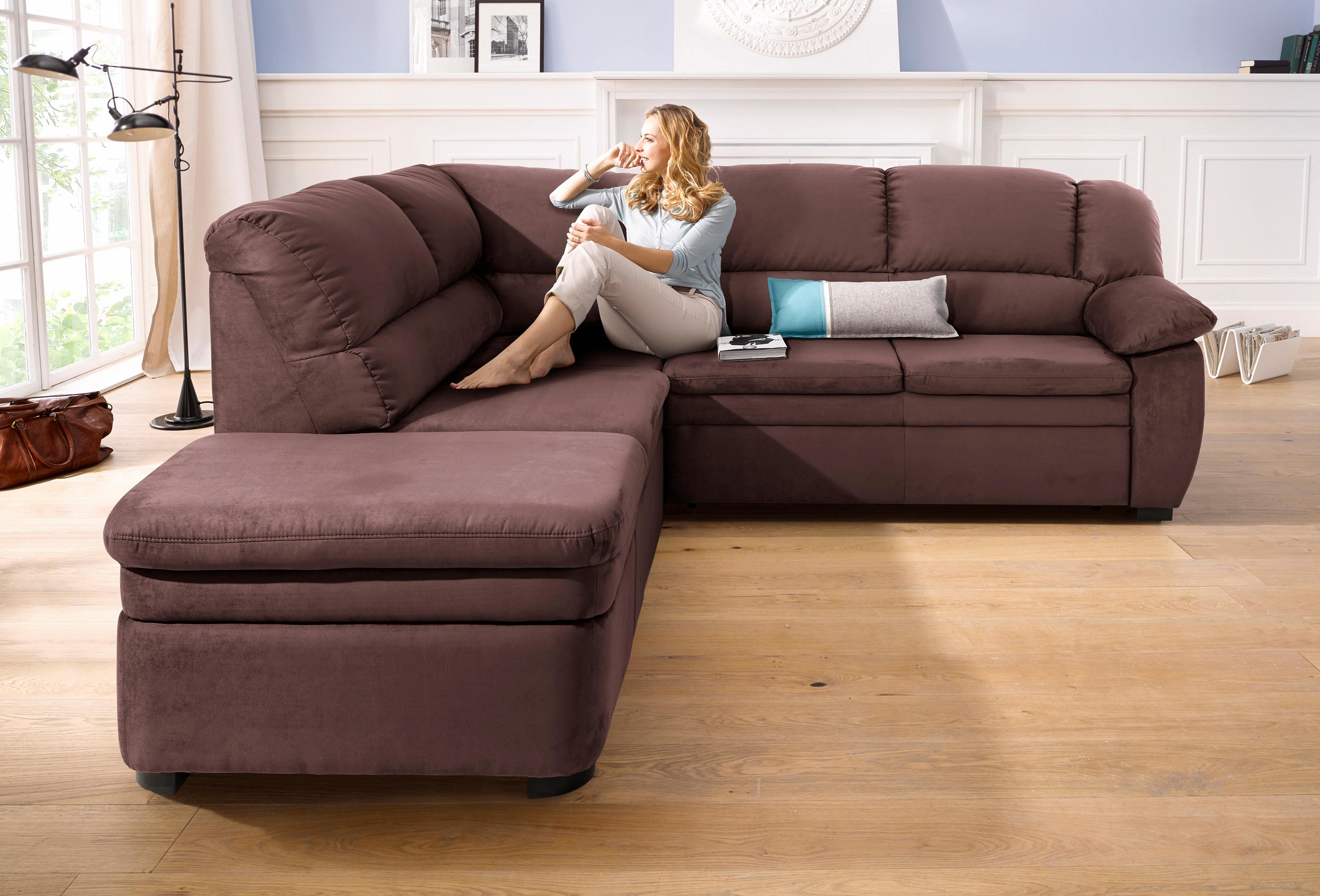 COTTA Ecksofa »Casino L-Form« patogi su mieg...