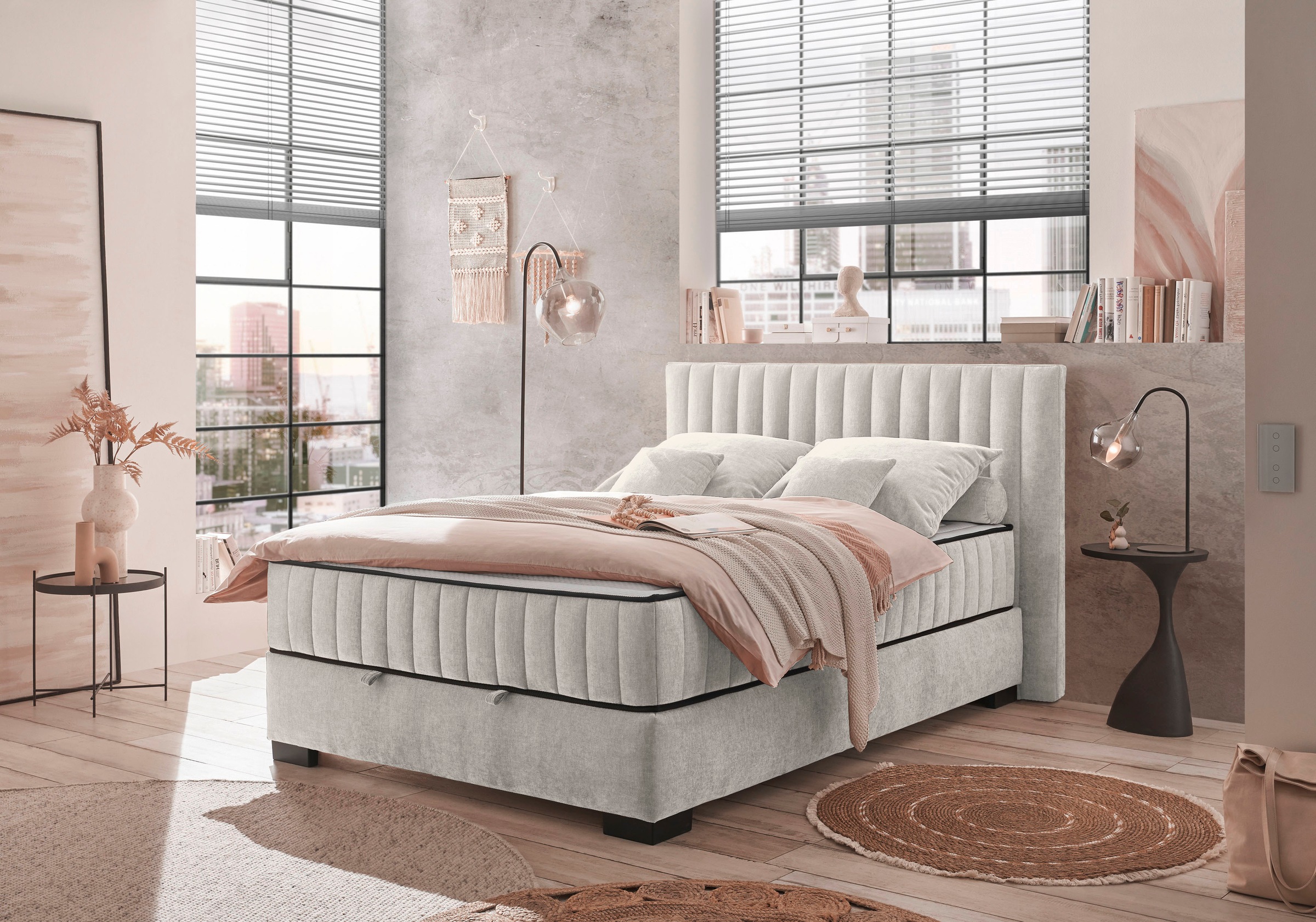 ED EXCITING DESIGN Boxbett »Nagol«, mit Bettkasten, mit Wendematratze, erhältlich in verschiedenen Breiten