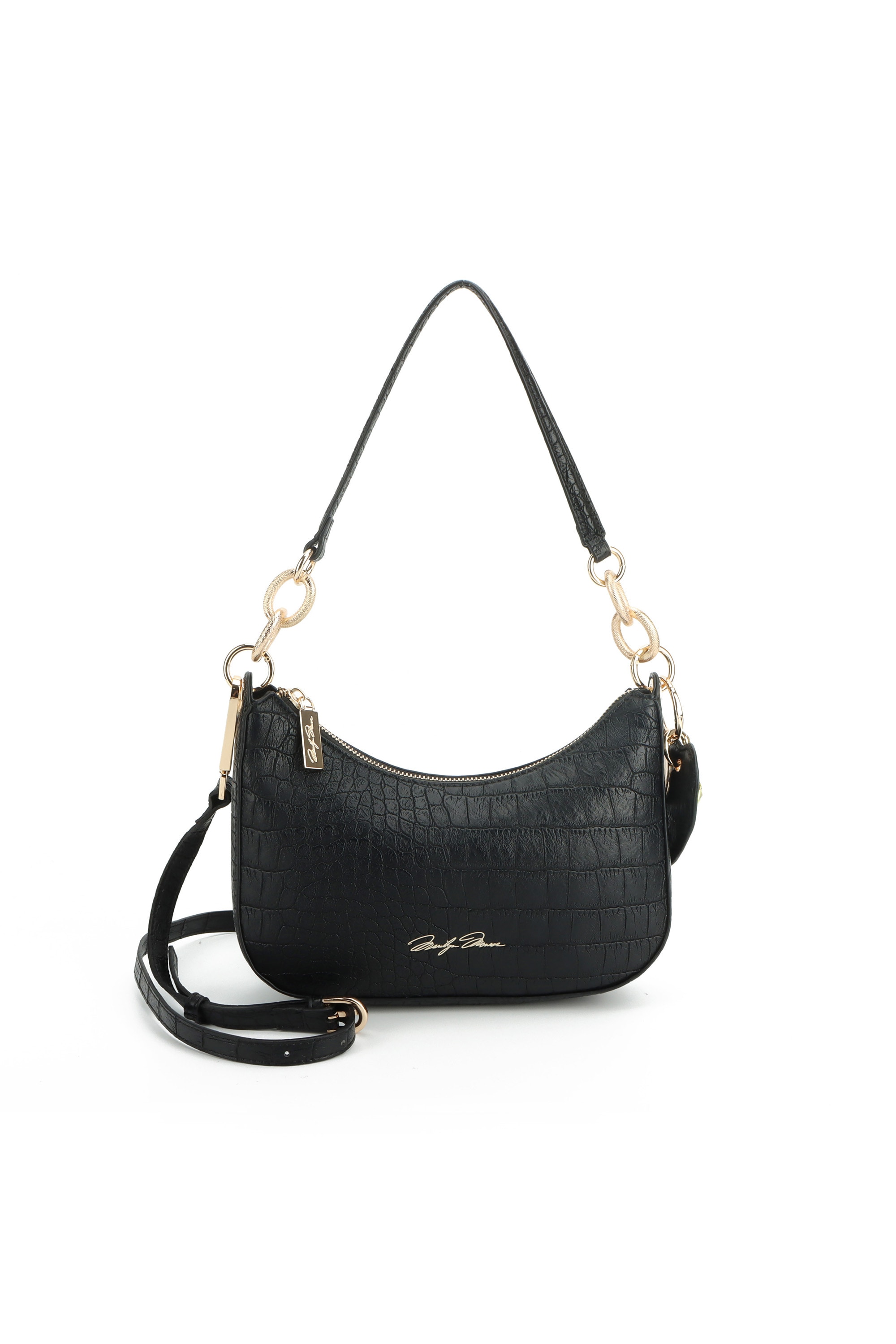 Marilyn Monroe Schultertasche »DOROTHY CROCO SMALL HOBO BAG Damen« Schultertasche Damen, Abendtasche, Fashion, Lifestyle, Ikone, Sale