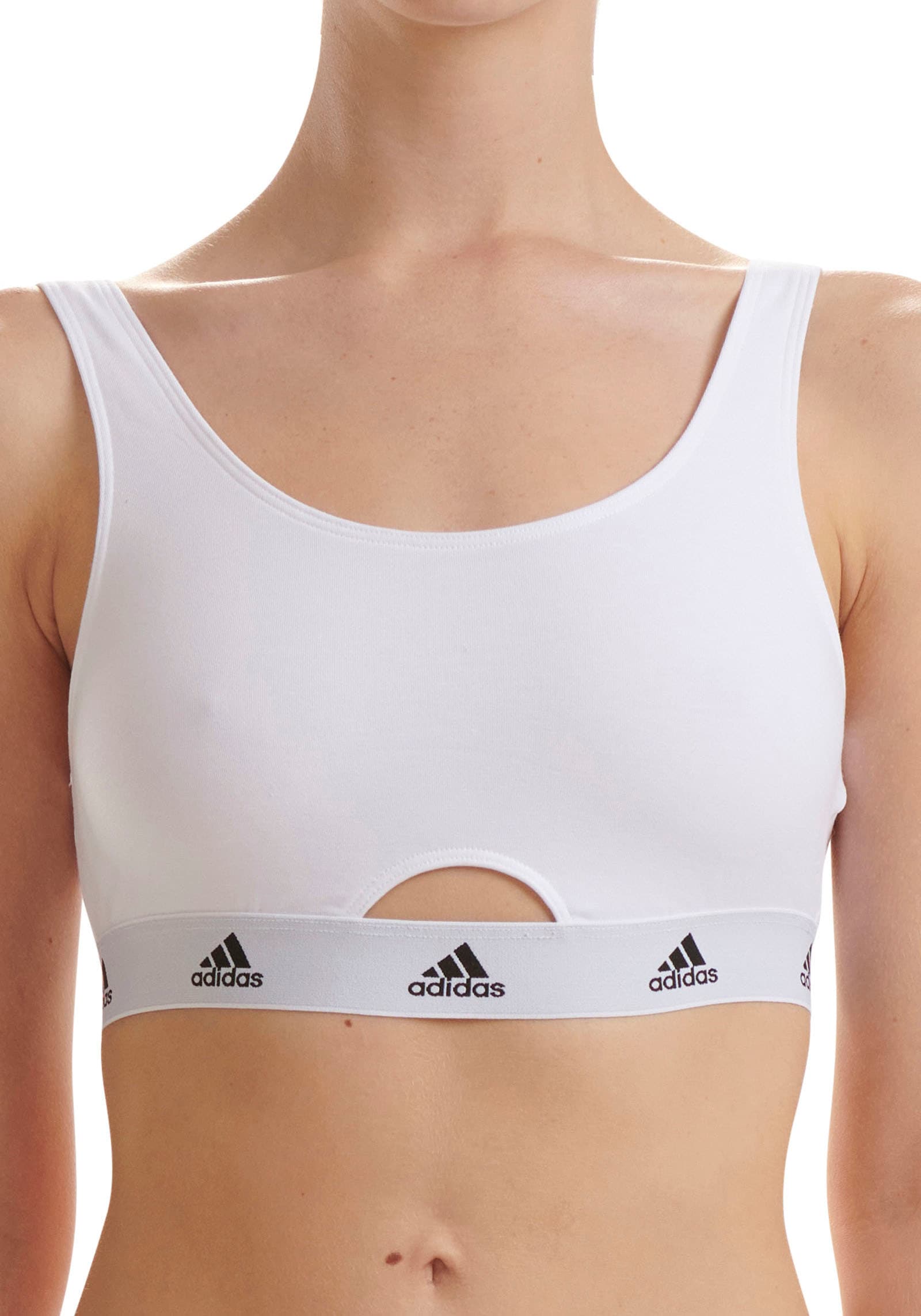 adidas Sportswear Bralette ""Real Cool Cotton"", mit modischem Rückenausschnitt