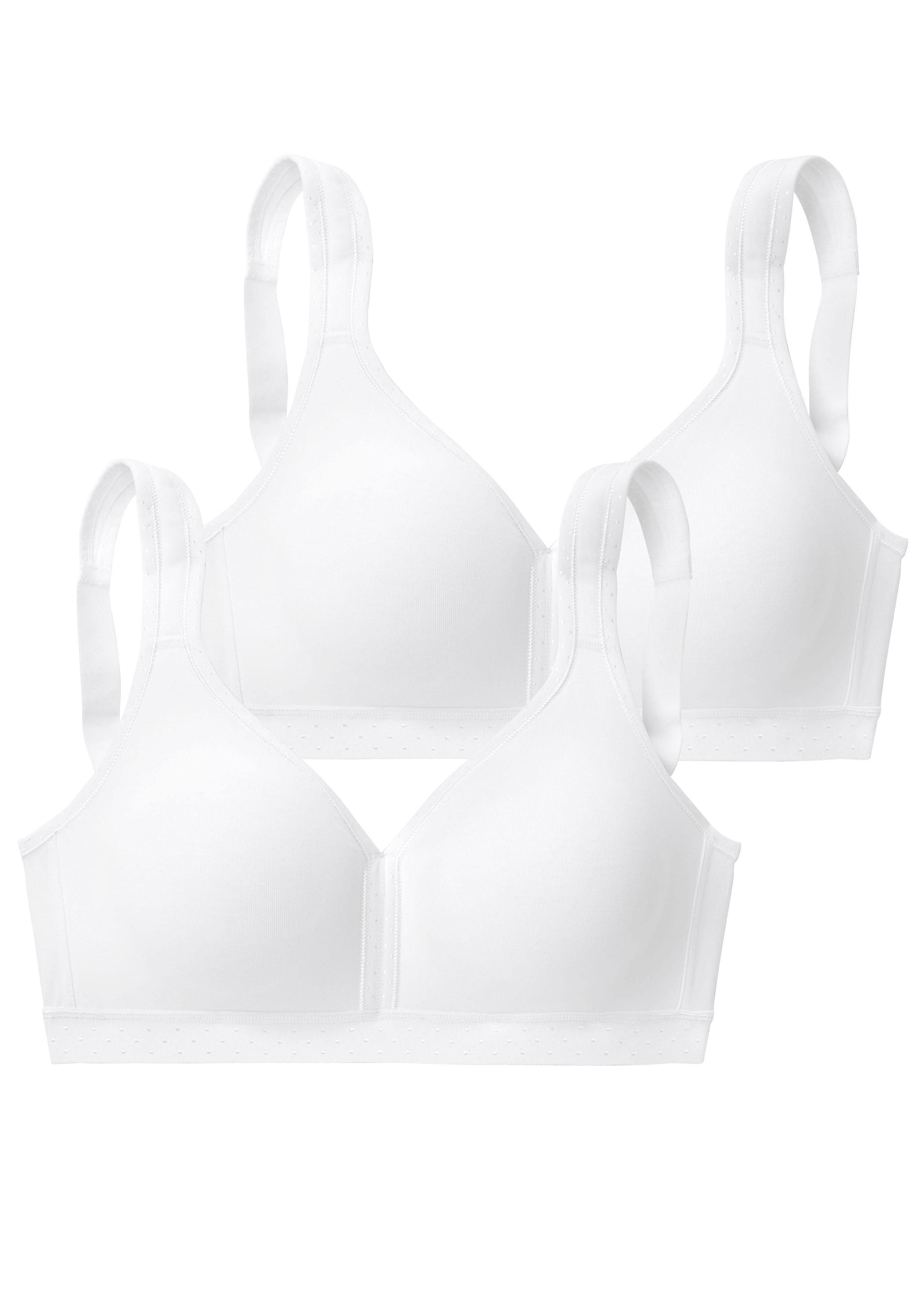 petite fleur Soft-BH, (Packung, 2 Stück), ohne Bügel aus sanfter Baumwolle