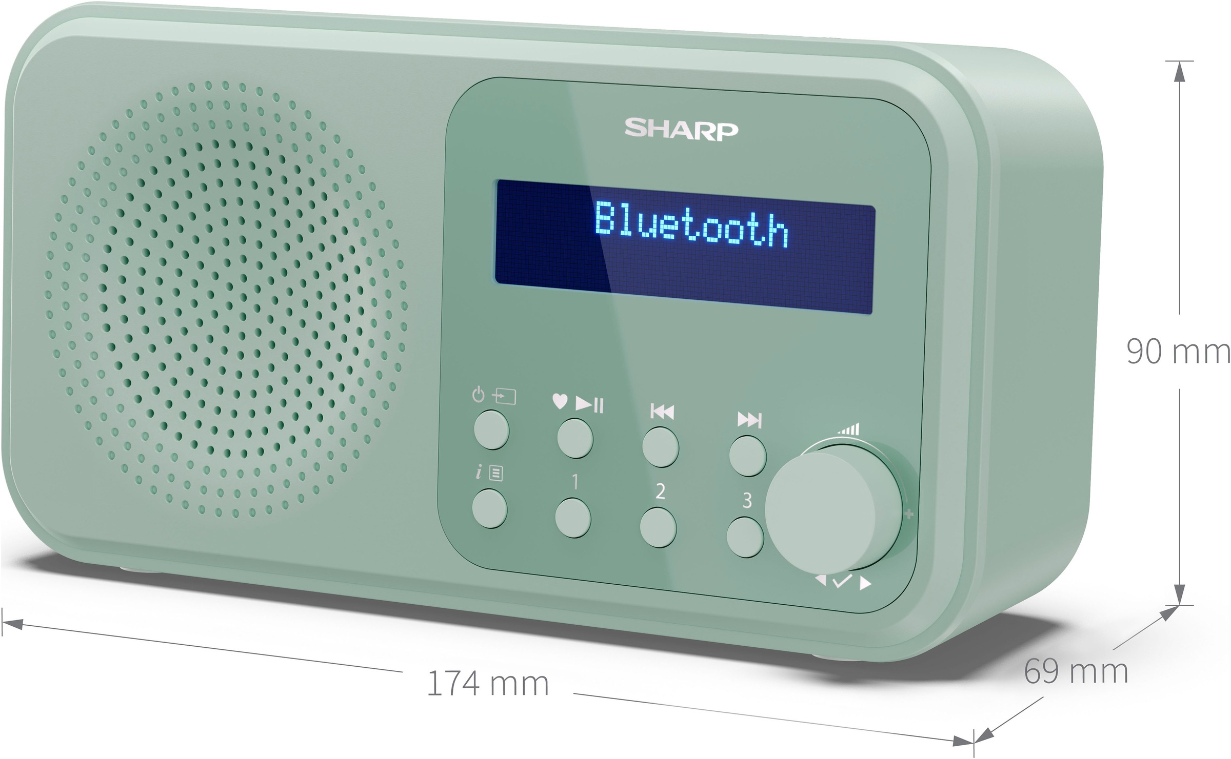 Sharp Digitalradio (DAB+) »TOKYO DR-P420« (A2DP Bluetooth | AVRCP Bluetooth | Bluetooth Digitalradio (DAB+) | FM-Tuner mit RDS 2 W)
