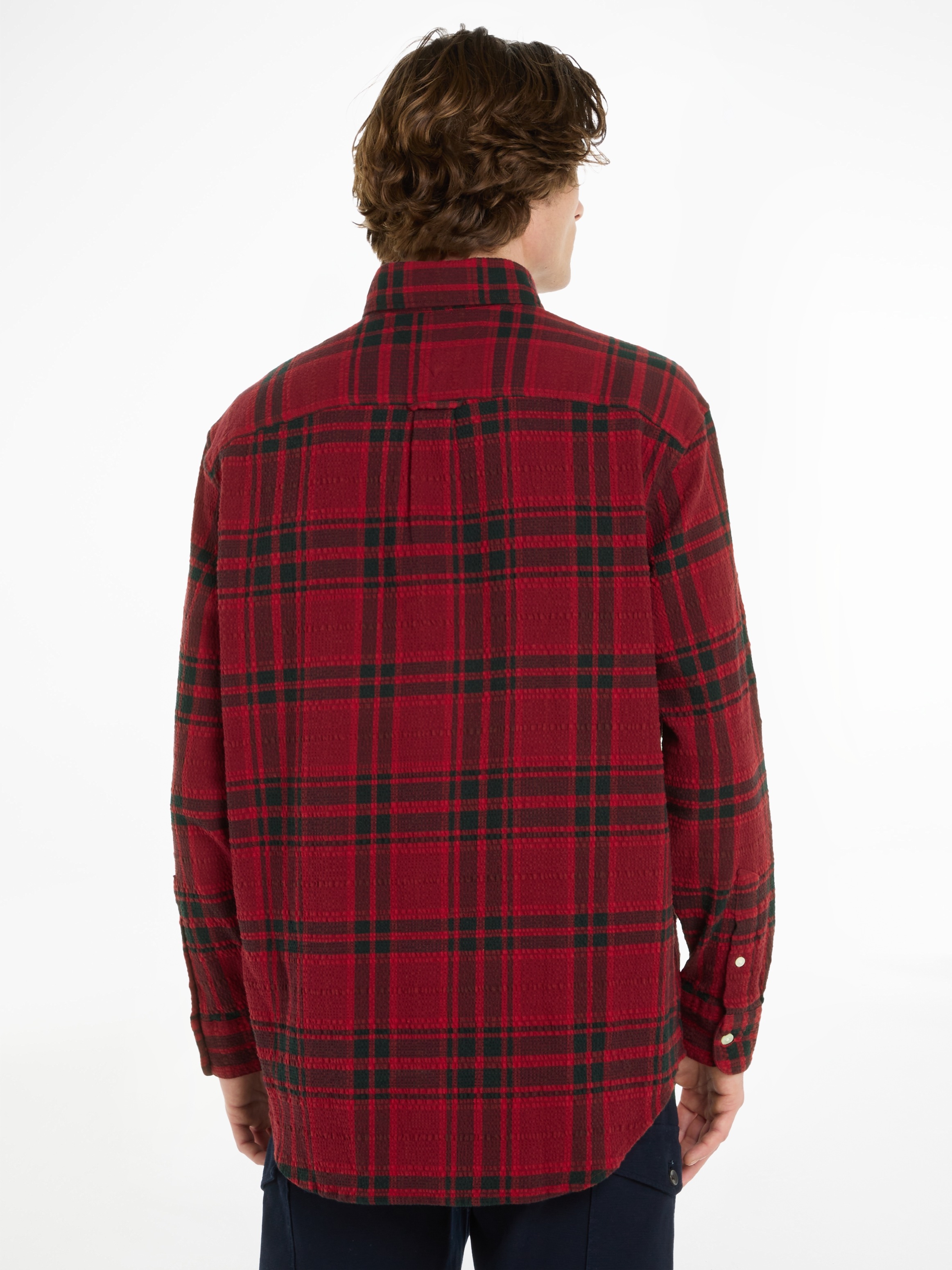 Tommy Hilfiger Langarmhemd »TONAL TARTAN SHIRT«